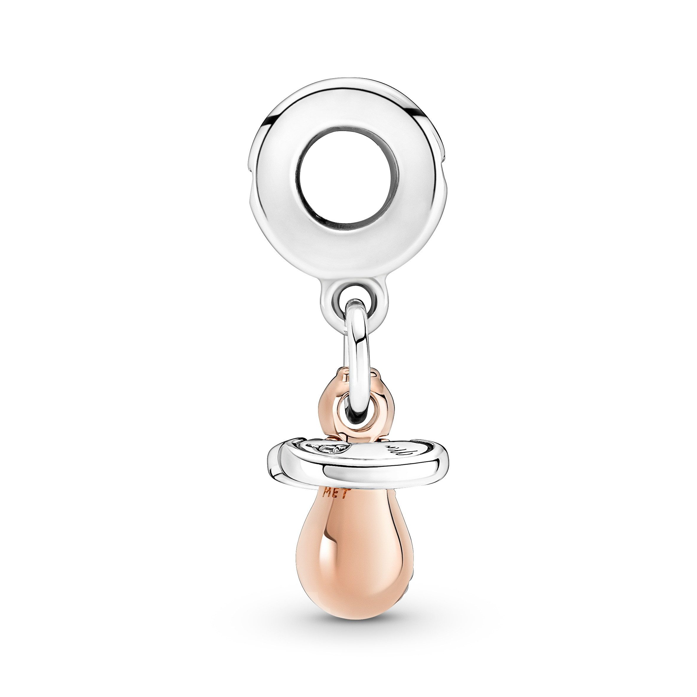 Pandora Bead Pandora Charm Schnuller 781490C01 14k rosévergoldet & Silber