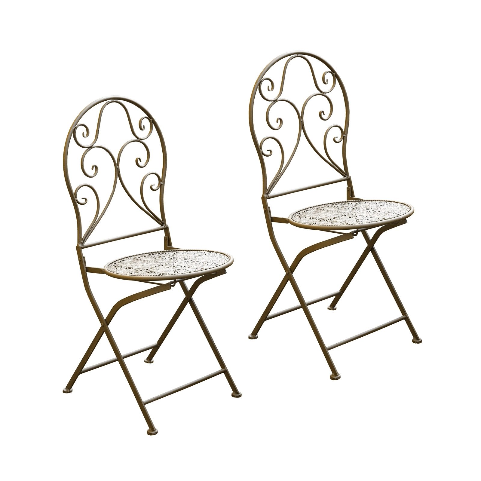 HTI-Living Gartenstuhl Gartenstuhl 2er-Set Lani Antik (Set, 2 St), Metallst günstig online kaufen