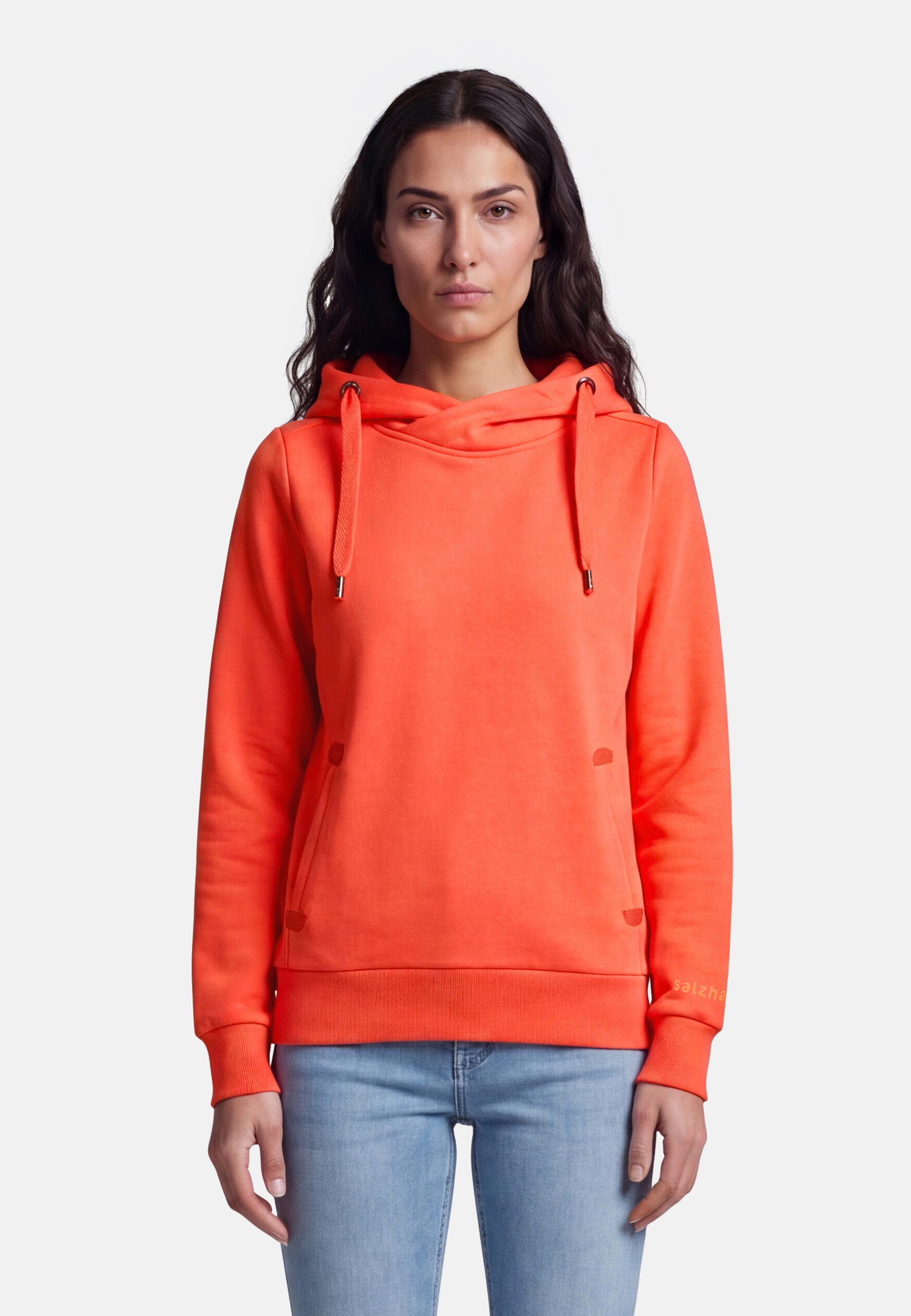 salzhaut Hoodie SÜNN Damen Tailliert salzhaut Kapuzenpullover – bequemer Fit und nordisch klares Design – Bild 3 von 5