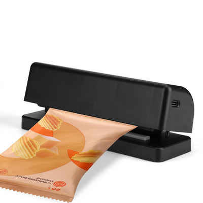 BlingBin Vakuumierer Mini Wiederaufladbar Folienschweißgerät Tüten Schweissgerät, 60,00W, für Plastiktüten Snack Chips Kleine Tüten Praktische Küchen Gadgets