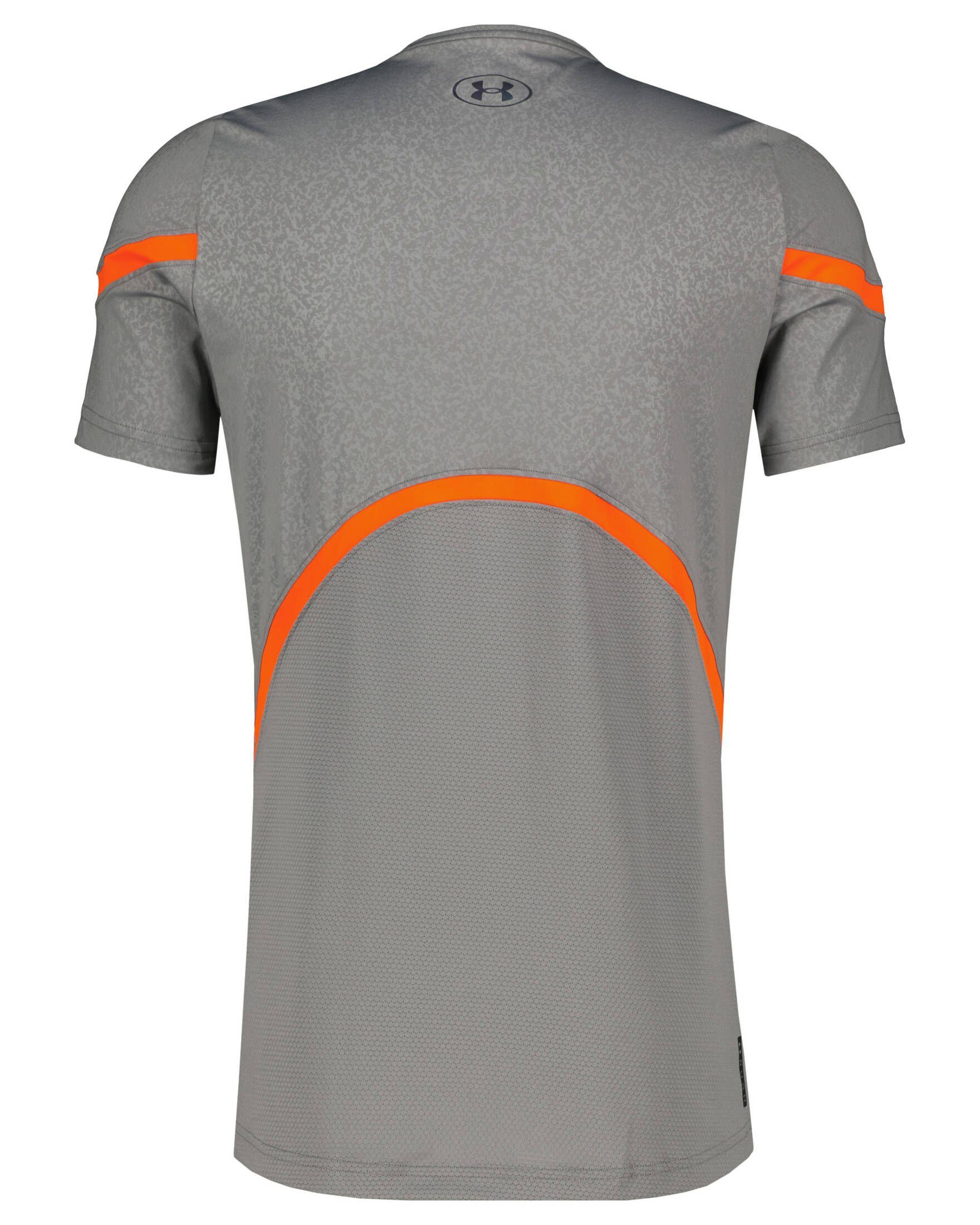 RUSH T-Shirt Armour® Trainingsshirt EMBOSS grau Under (1-tlg) 2.0 UA Herren