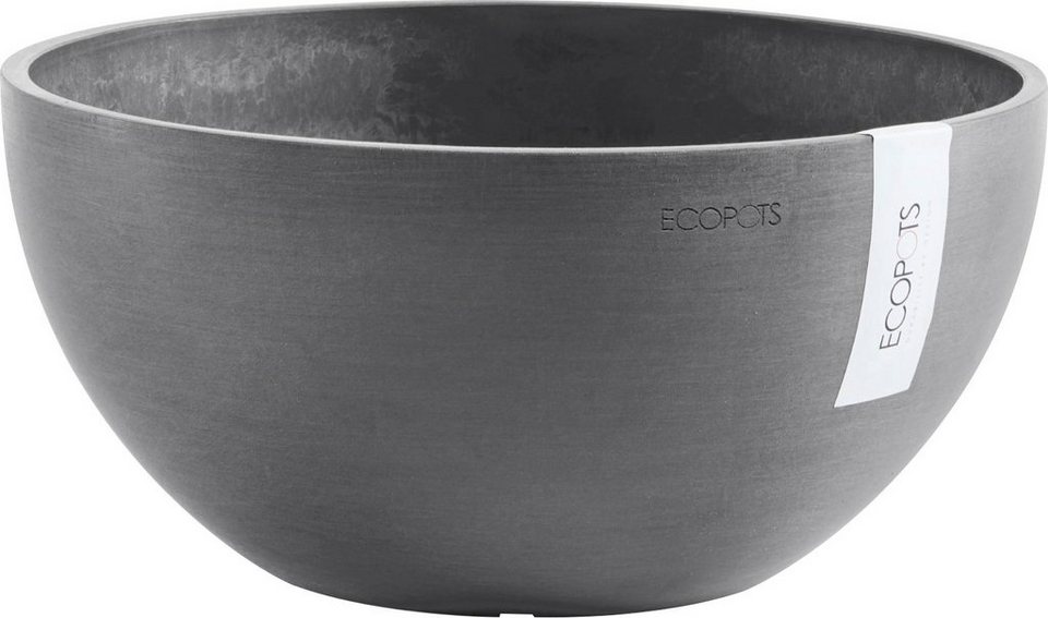 ECOPOTS Blumentopf BRUSSELS Grey, BxTxH: 25x25x12 cm