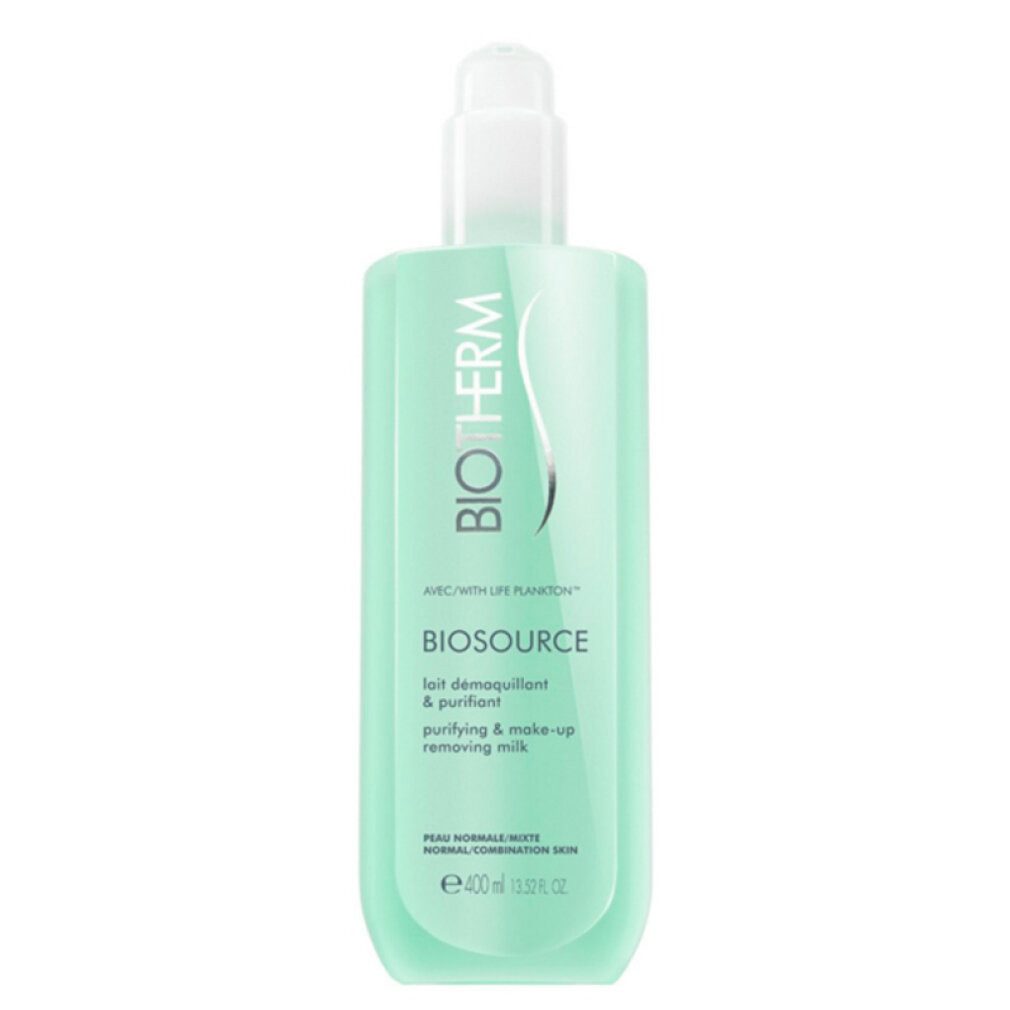 BIOTHERM Gesichts-Reinigungsmilch Gesichtsmaske Biosource Purifying & Makeup Removing Milk 400ml
