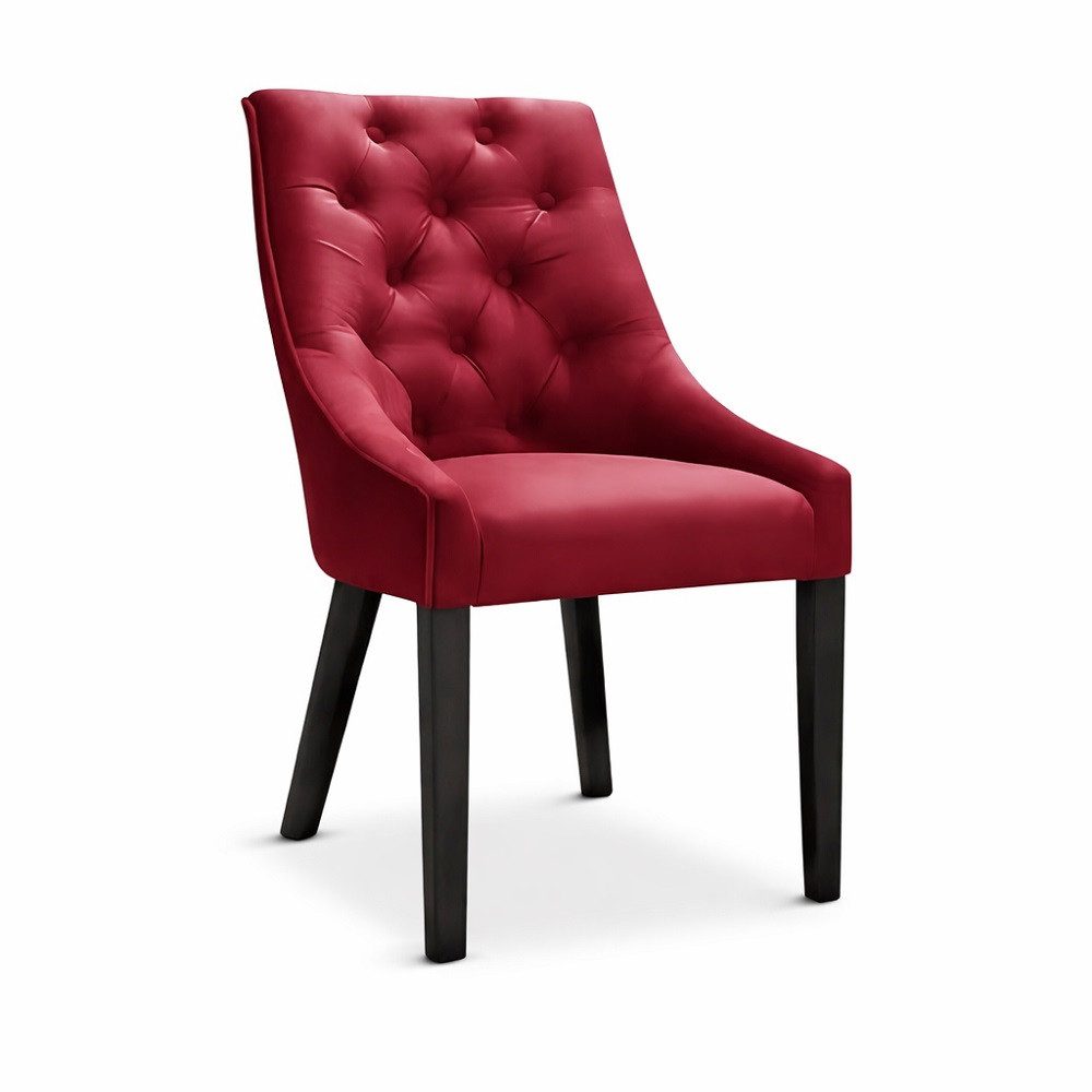 JVmoebel Stuhl Roter Polsterstuhl aus Textil im Chesterfield-Stil (1 St), Made in Europa. Reduzierter Preis € 499,00. Unverbindliche Preisempfehlung € 639,00