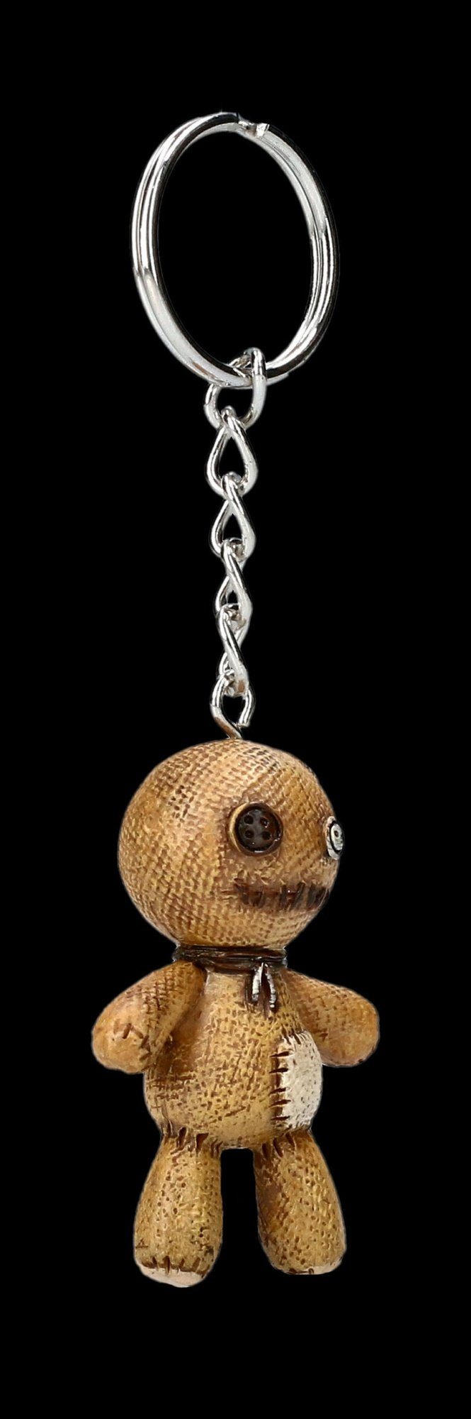 Süßer Schlüsselanhänger PomPom Puppe - Schlafende Baby Figur 8cm Schlüsselbund