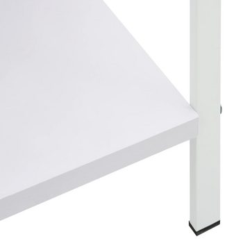 furnicato Bücherregal 3 Regalböden Weiß 60×27,6×90,5 cm Holzwerkstoff