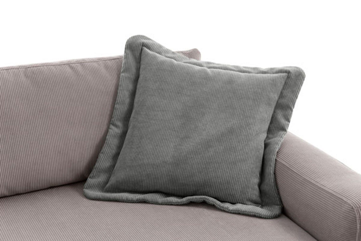 Feldmann-Wohnen Schönheitskissen Bogota, 70x70x12cm grau 3er Set