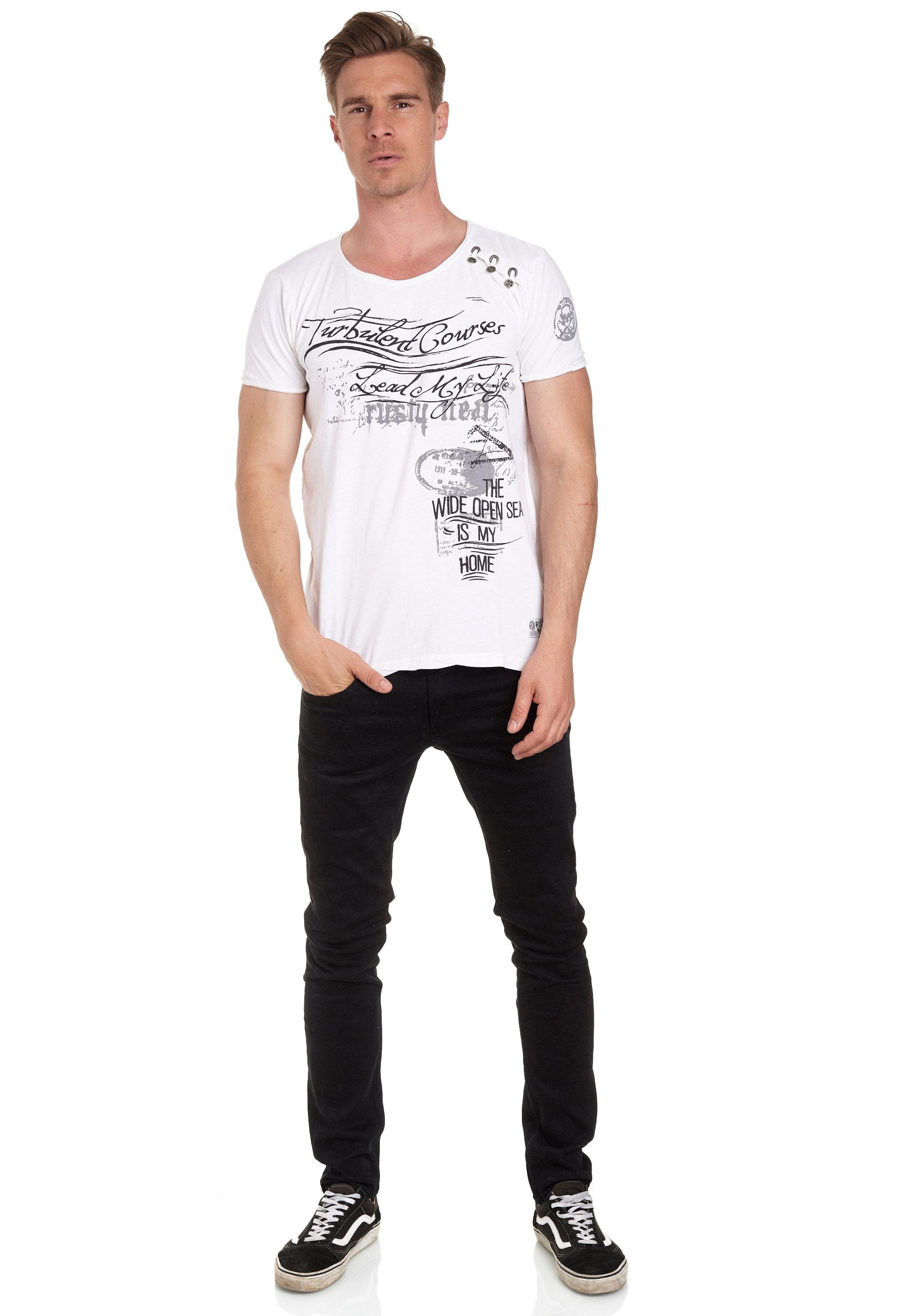 Rusty Neal T-Shirt in tollem Vintage-Look günstig online kaufen