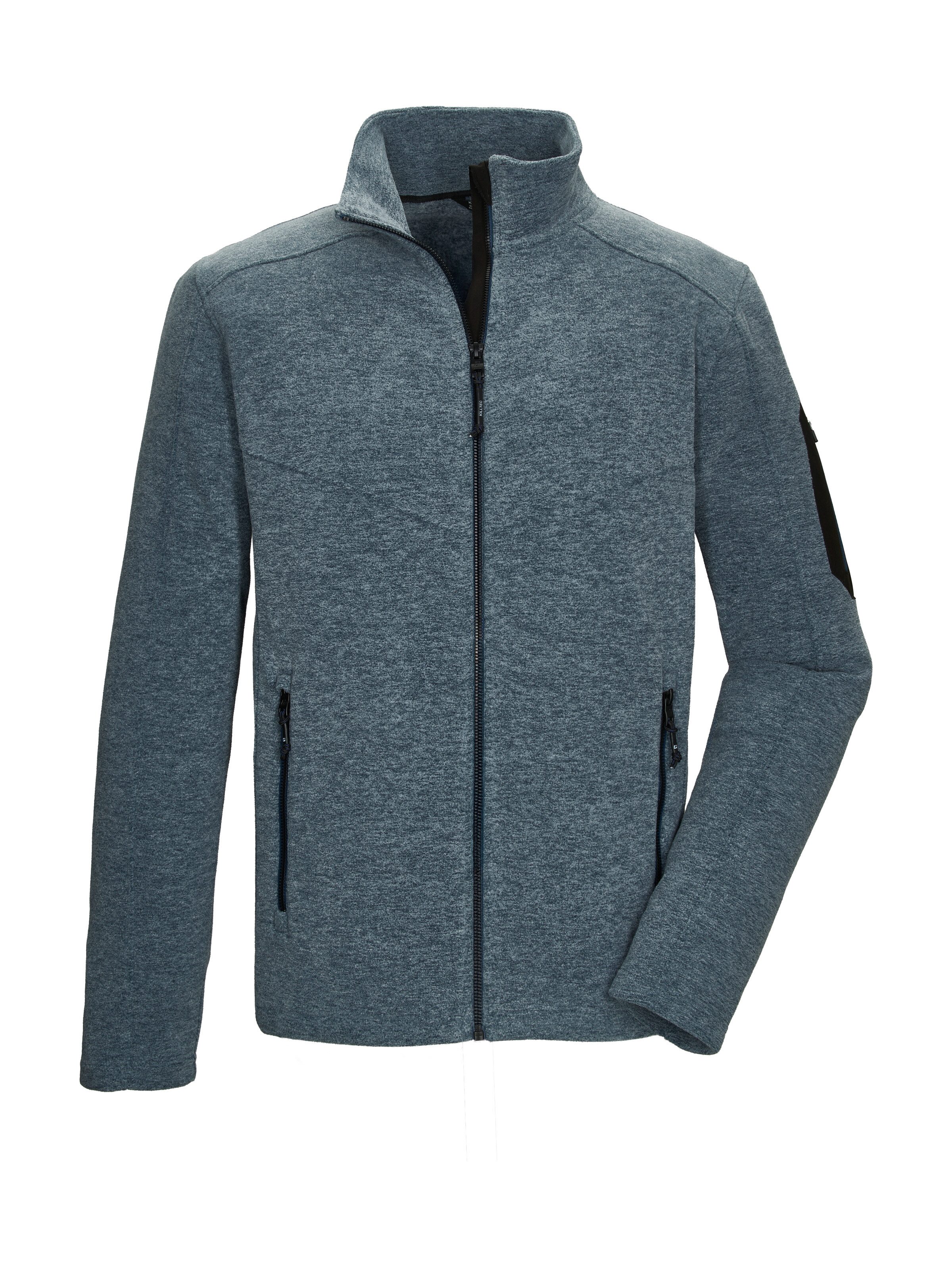 Killtec Fleecejacke KOW 35 MN FLC JCKT Fleecejacke mit Stehkragen, verschließbaren Taschen, Kinnschutz