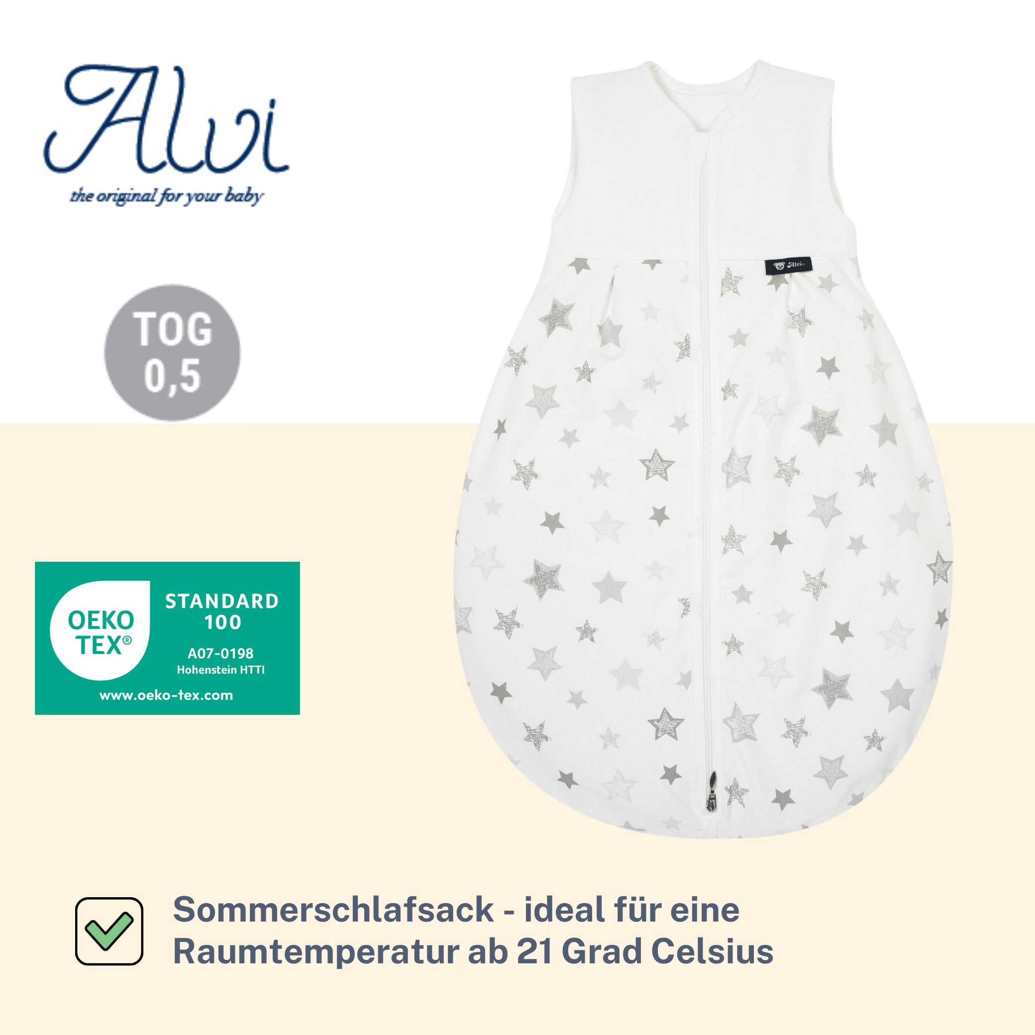 Alvi® Babyschlafsack Mäxchen Sommer Schlafsack light günstig online kaufen