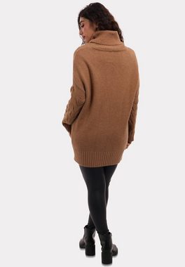 YC Fashion & Style Rollkragenpullover Kuscheliger Oversize-Strickpullover – One Size Basic