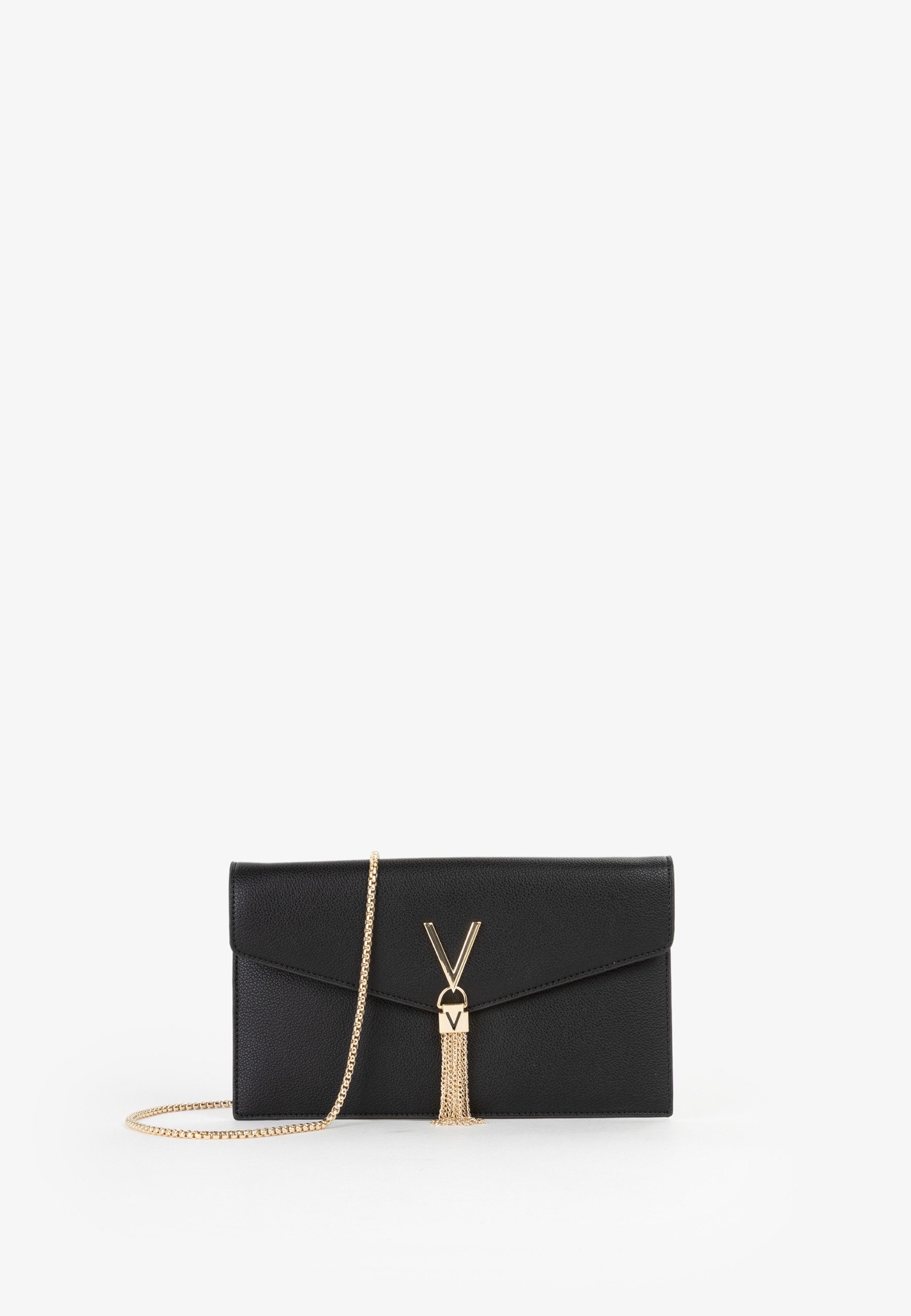 VALENTINO BAGS Umhängetasche LUXE, Damen Schultertasche, Clutch mit Zierkette als Umhängeriemen