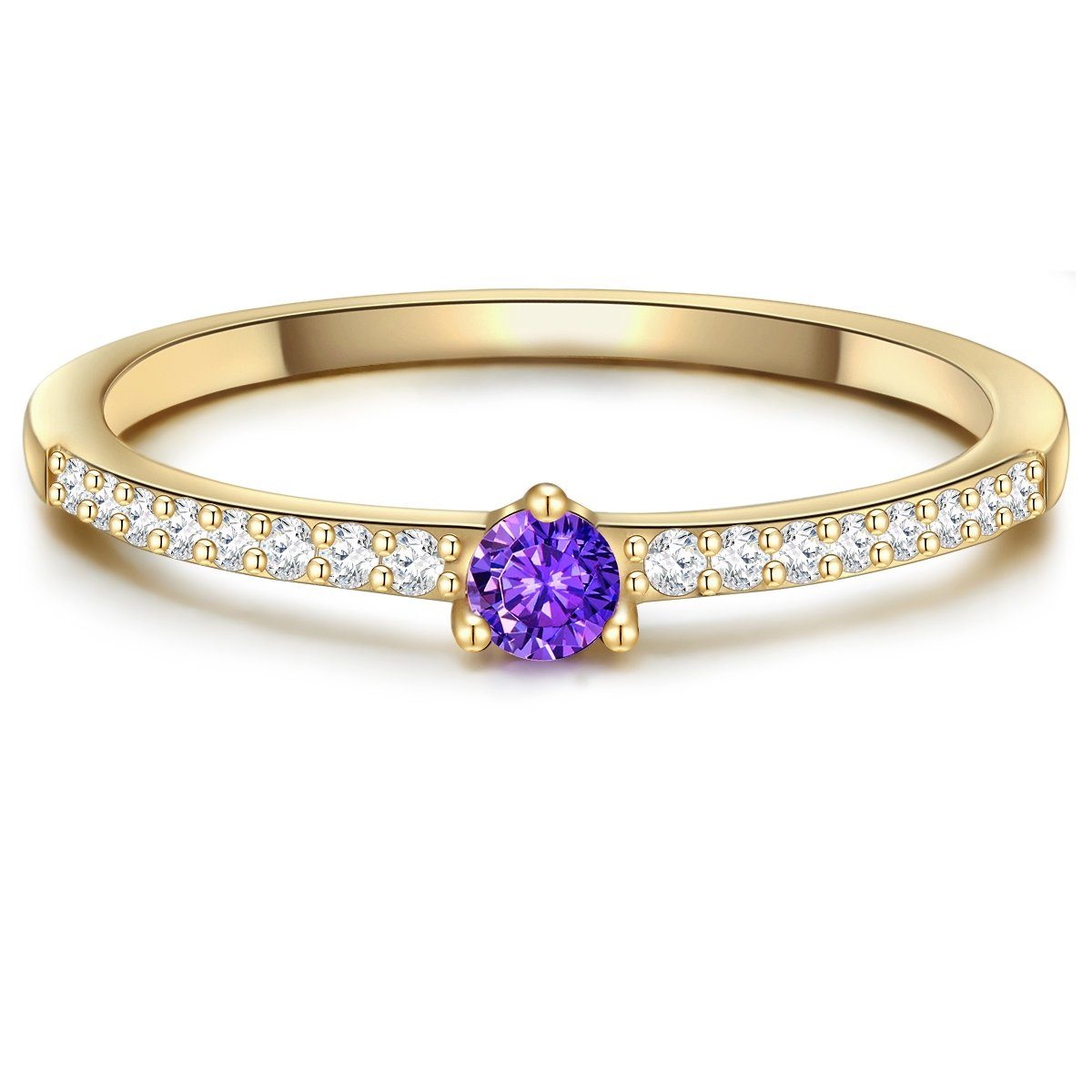 Silberring gelbgold