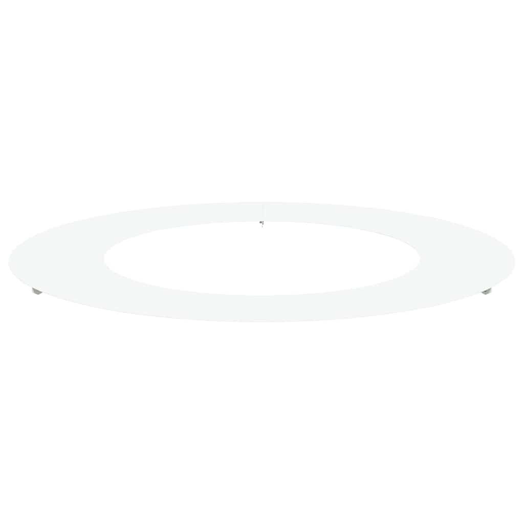 vidaXL Blumentopf Flacher Baumring Weiß Ø50 günstig online kaufen