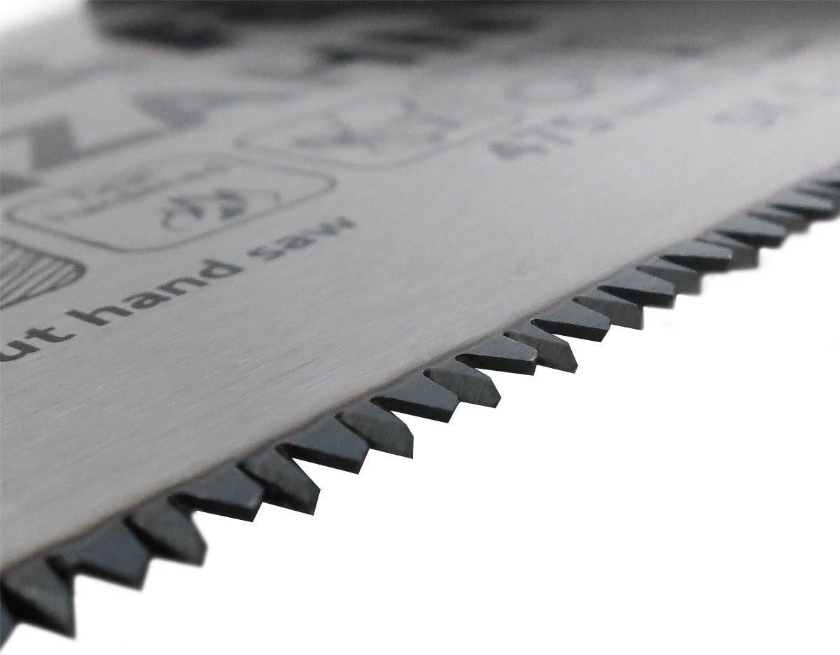 S&R Handsäge WOLFZAHN feine Handsäge 475 mm Länge – Säge für Holz, Kunststoff, Laminat (11 Zähne/Zoll) Aggressive 3D-Präzisionszahnung – Bild 5 von 5