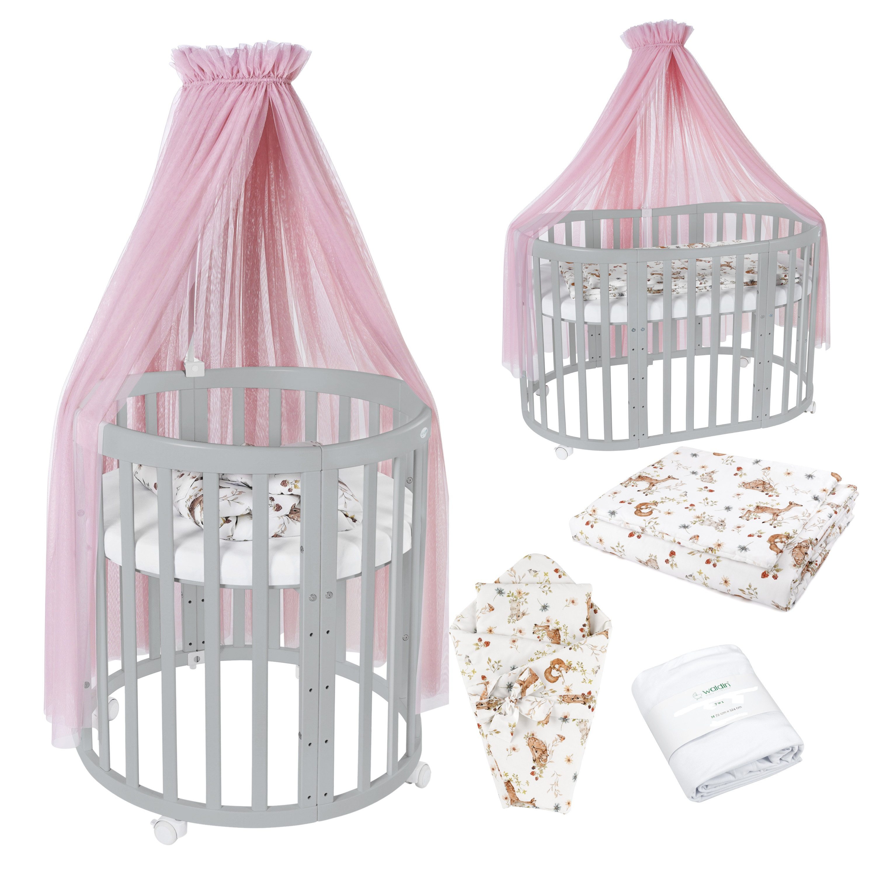 Waldin Babybett Mobiles Babybett OWAL aus günstig online kaufen