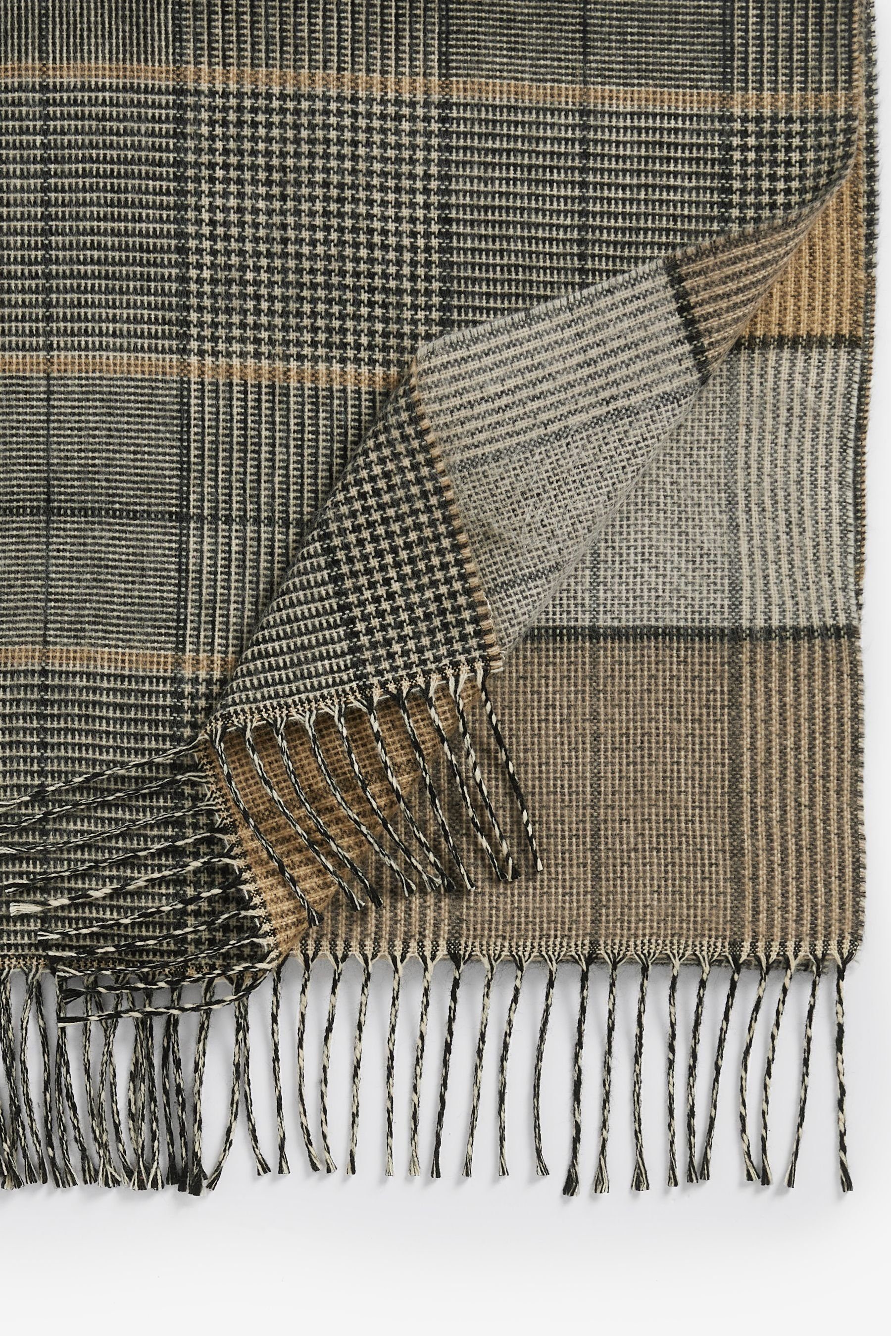 Schal Schal (1-St) aus Karierter Tweedstoff, mittelschwerem Next