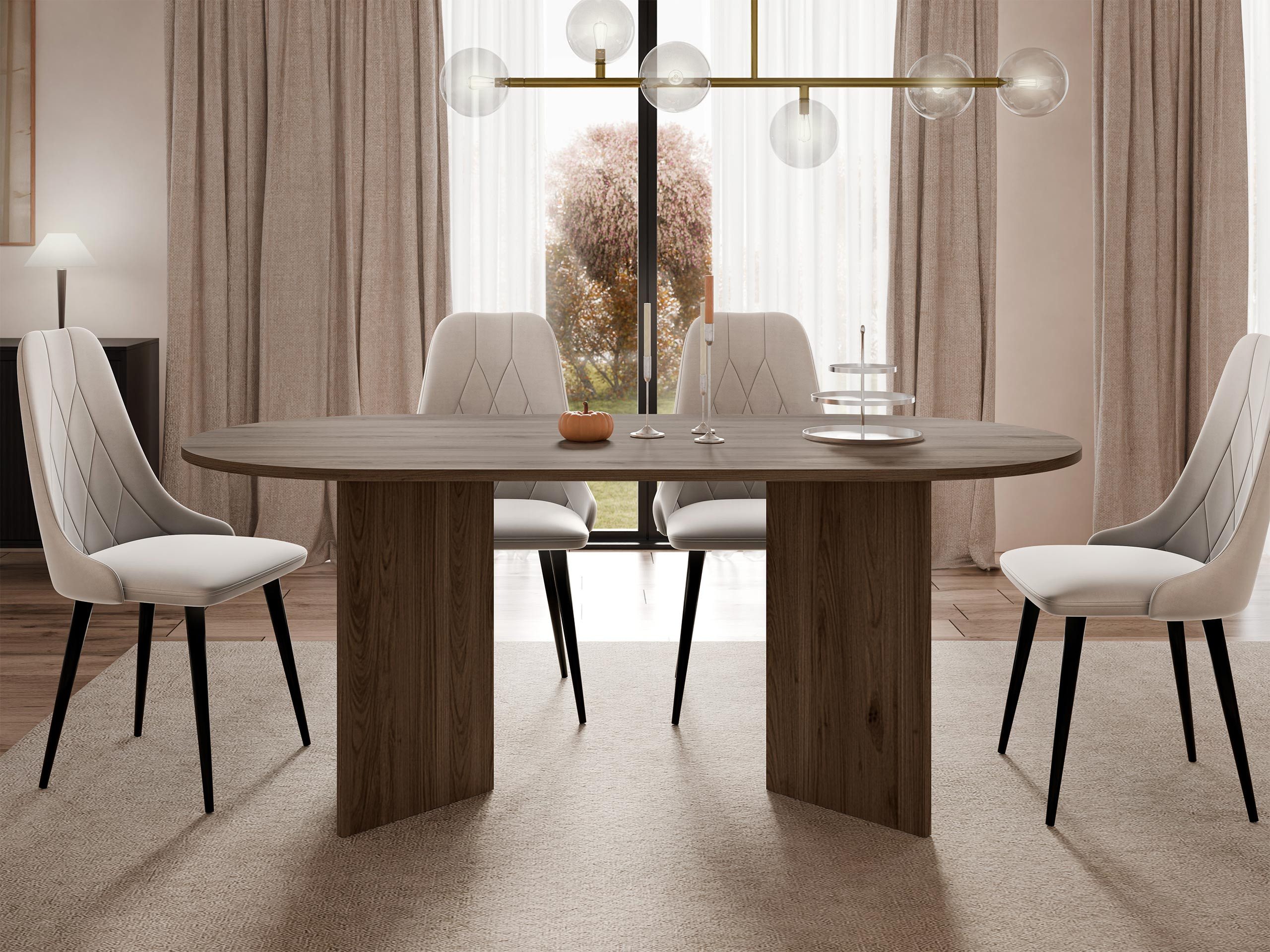 MIRJAN24 Esstisch Gelizo 22 mm, 185x90x75 cm