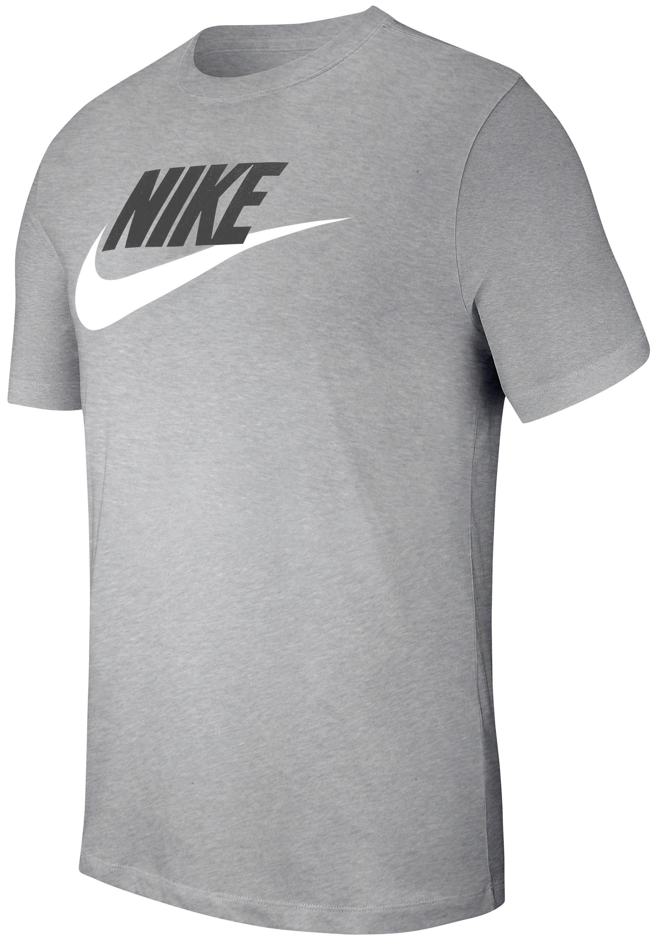 Nike Sportswear T-Shirt M NSW TEE ICON FUTURA mit klassischem Logodruck auf der Brust, Kurzarm-Design, normale Länge