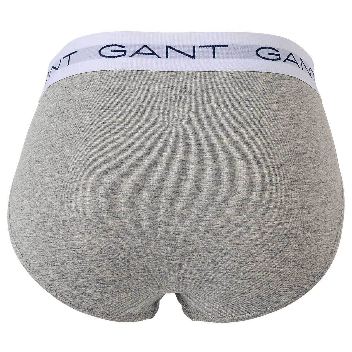 Gant Herren Cotton Briefs, Slips, Pack Grau 3er - Stretch Slip