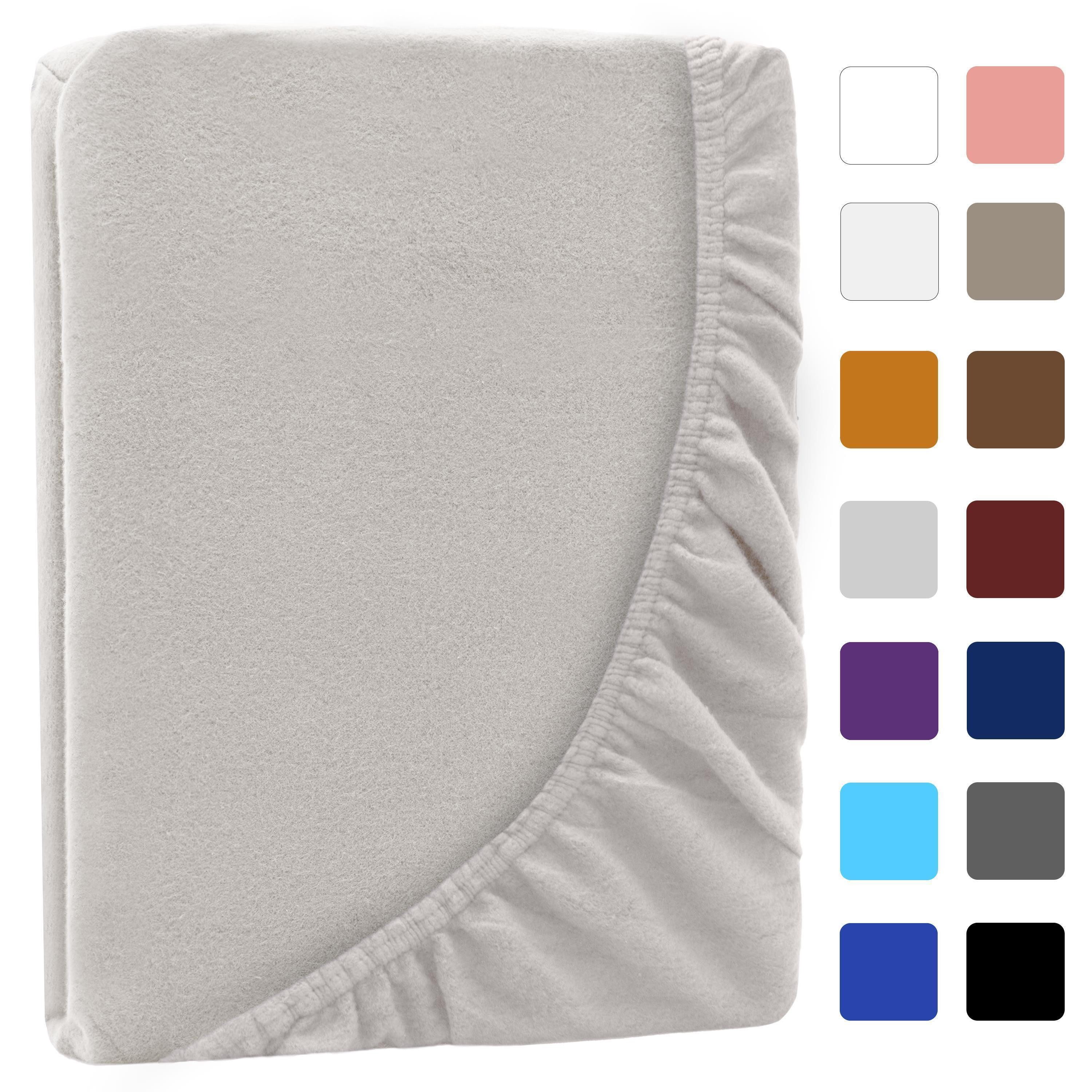 NatureMark Spannbettlaken Winter Thermo Fleece Spannbetttuch, 80% Baumwolle günstig online kaufen