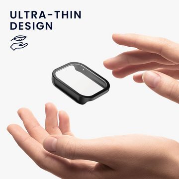 kwmobile Smartwatch-Hülle 2x Hülle für Xiaomi Mi Band 8 Pro, Fullbody Fitnesstracker Glas Cover Case Schutzhülle Set