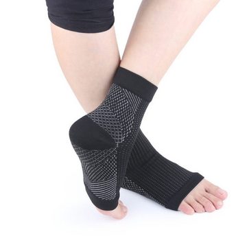 Alster Herz Sprunggelenkbandage Knöchelbandage Sport Fußgelenk Bandage Fußgelenkstütze A0283, Optimal für Fußball, Kampfsport oder Running