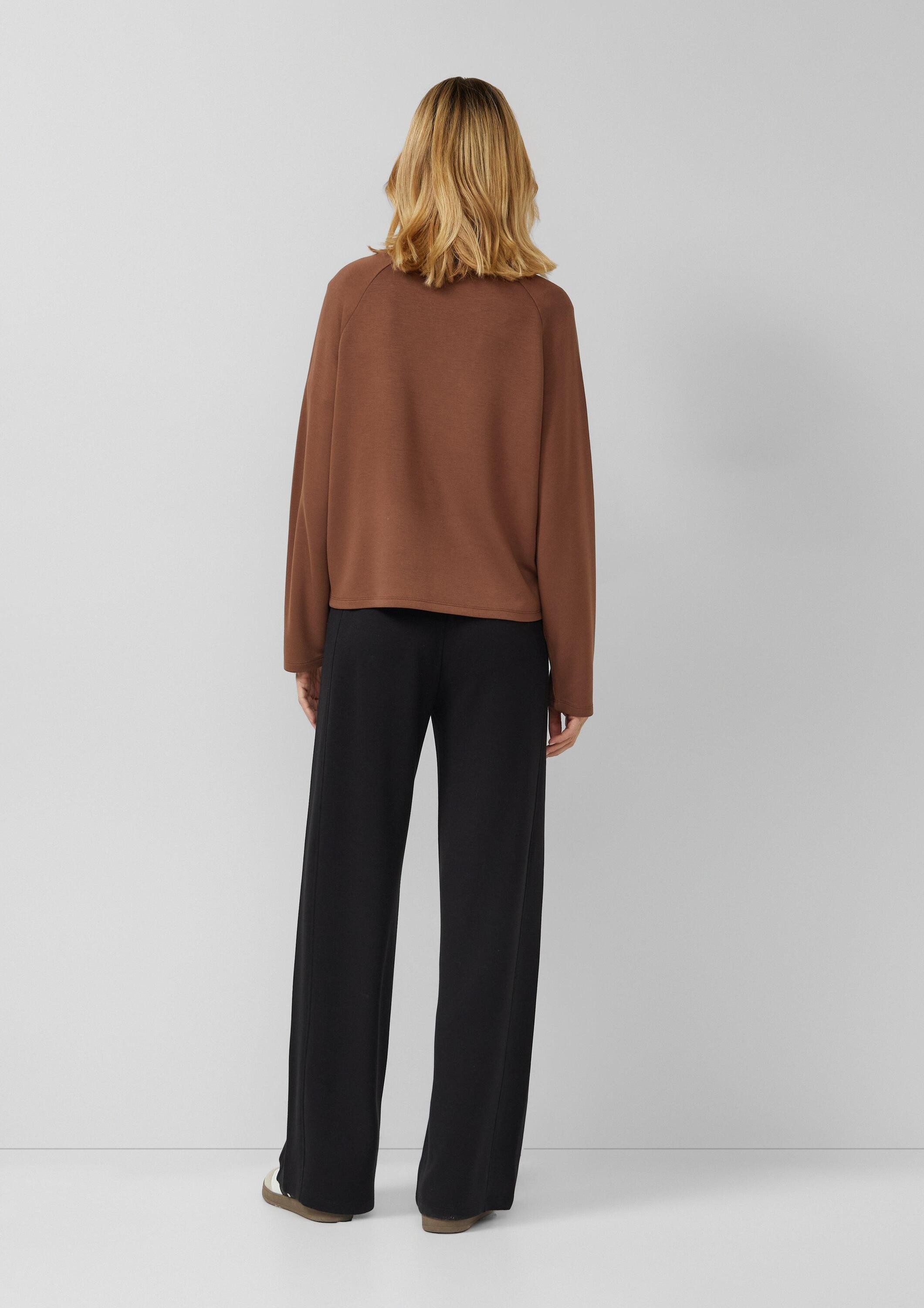 s.Oliver Sweatshirt Sweatshirt Sweatshirt aus Viskosemix im Relaxed Fit