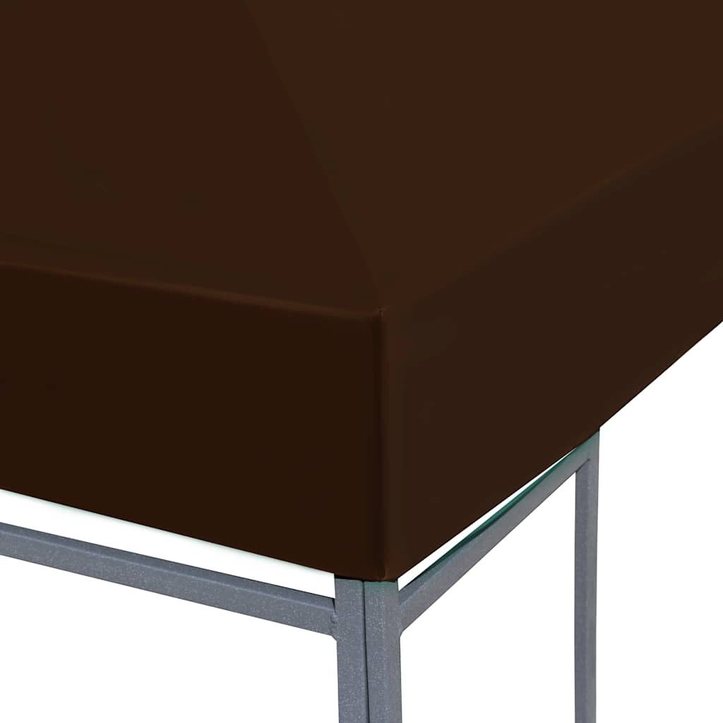 vidaXL Pavillon-Ersatzdach Pavillondach 310 g / m² 3x3 m Braun, 300 x 300 cm