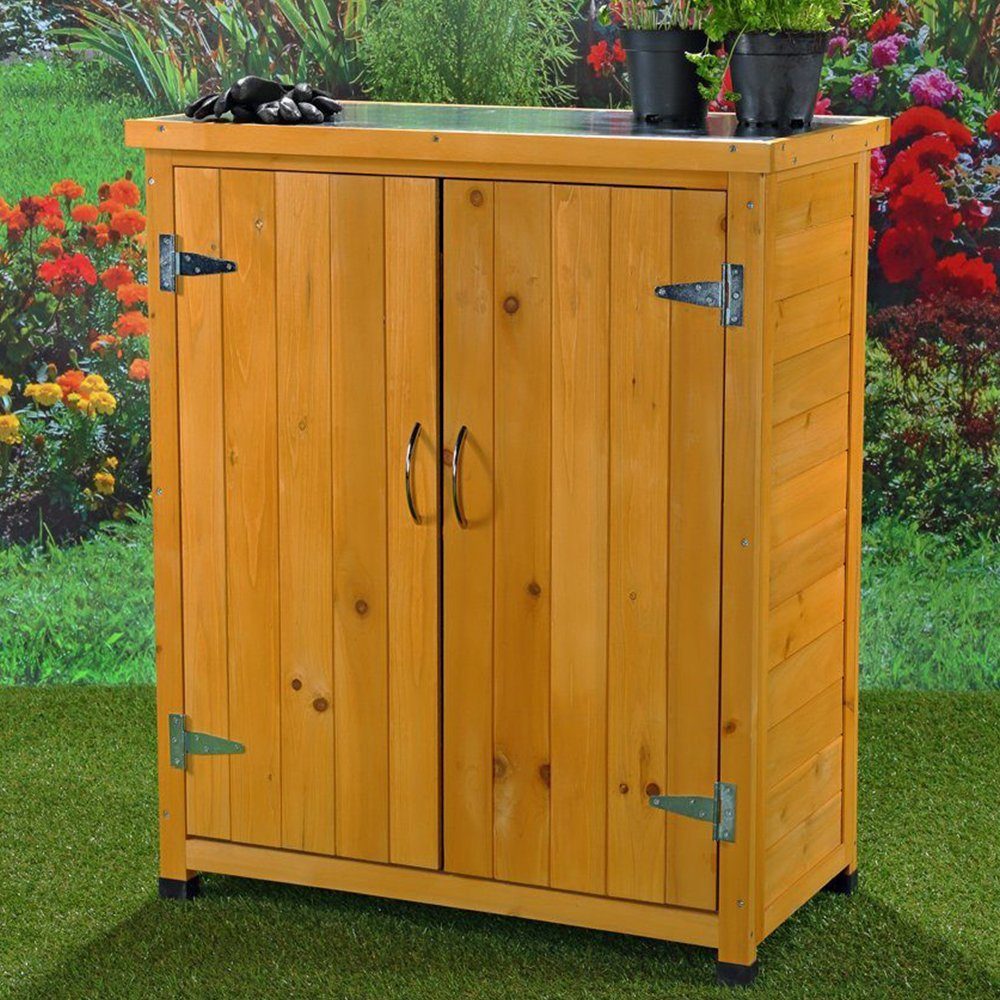 Melko GartenGeräteschrank Aufbewahrungsschrank Gartenschrank aus Holz