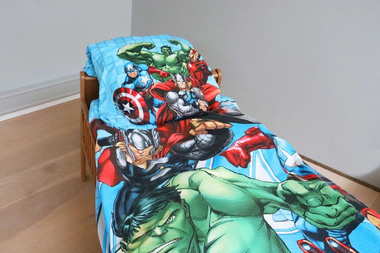 BrandMac Kinderbettwäsche Avengers Wende Bettwäsche 80 x 80 cm + 135 x 200 günstig online kaufen