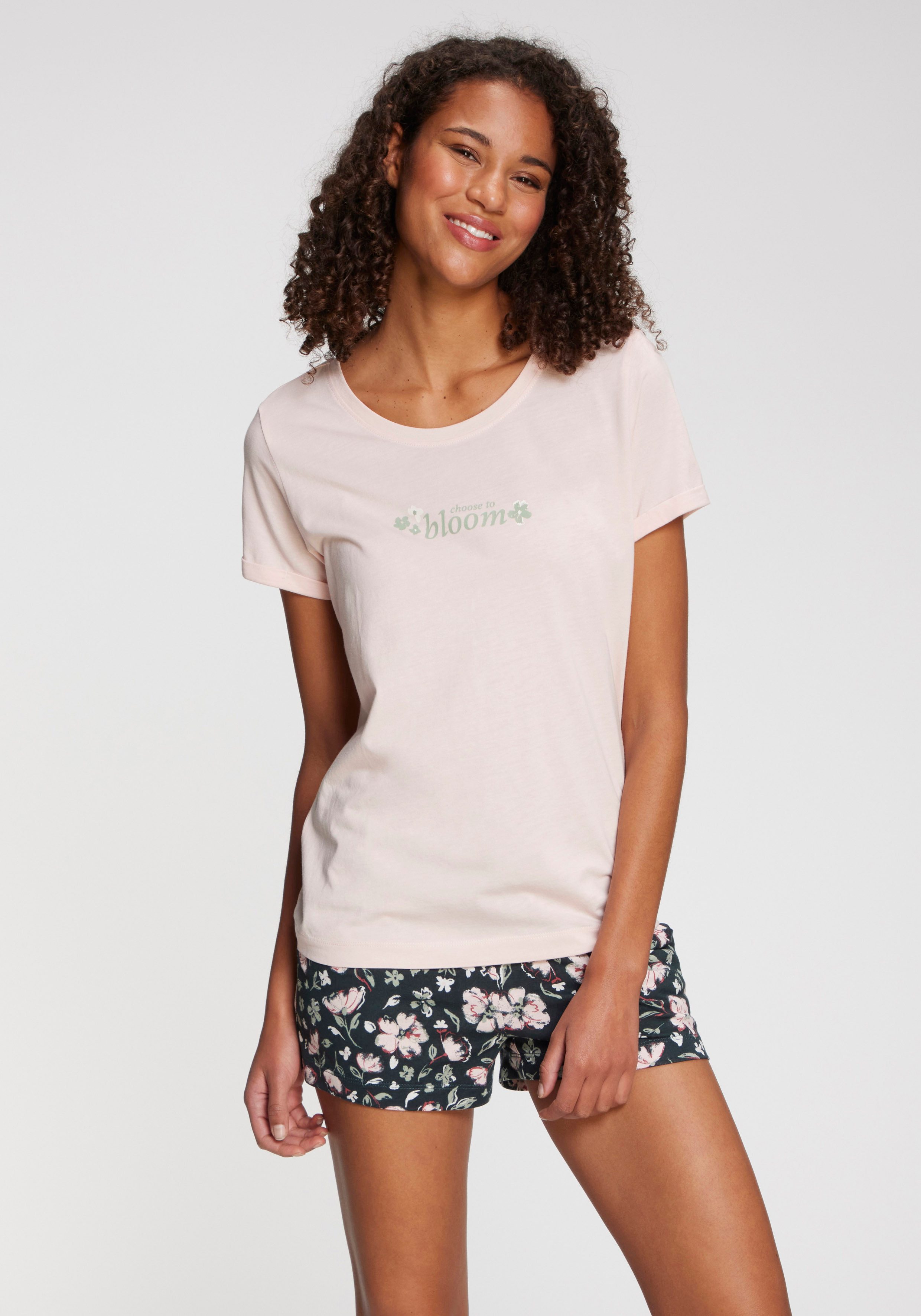s.Oliver Pyjamaoberteil (1-teilig) mit kleinem Frontprint
