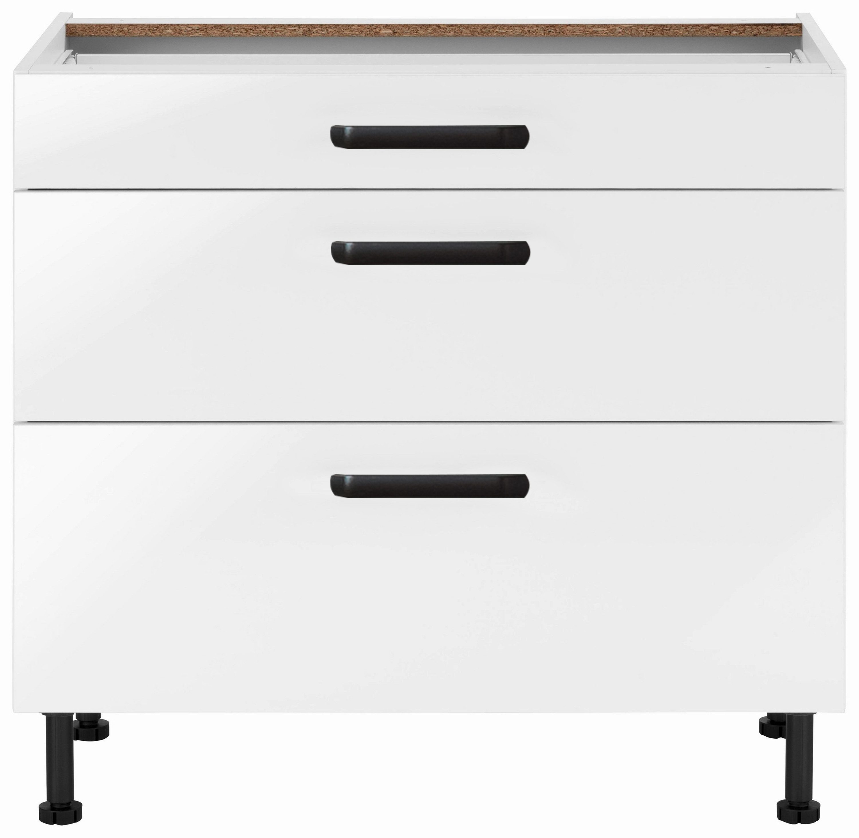wiho Küchen Unterschrank "Simi" Soft-Close-Funktion in Schubkästen und Ausz günstig online kaufen