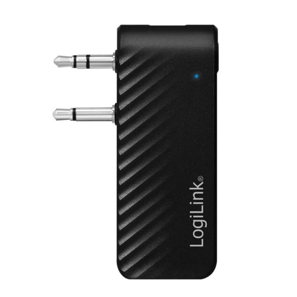LogiLink BT0061 Bluetooth-Adapter, Bluetooth 5.1, Audiosender, mit AUX-Ausgang und Flugzeugstecker