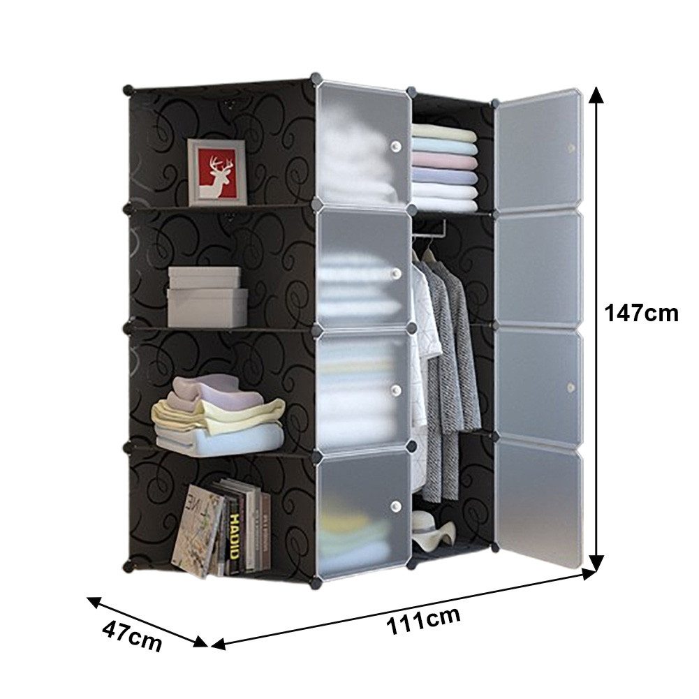 GarveeMore Kleiderschrank DIY Kombischrank Steckregal modularer günstig online kaufen