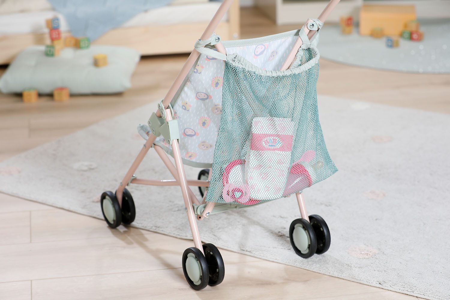 Baby Born Puppenbuggy Dschungel, mit Einkaufsnetz