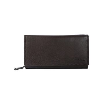 SHG Geldbörse ☼ Damen Lederbörse Portemonnaie Frauen Geldbeutel Brieftasche, Münzfach, Reißverschluss, Kreditkartenfächer, RFID Schutz