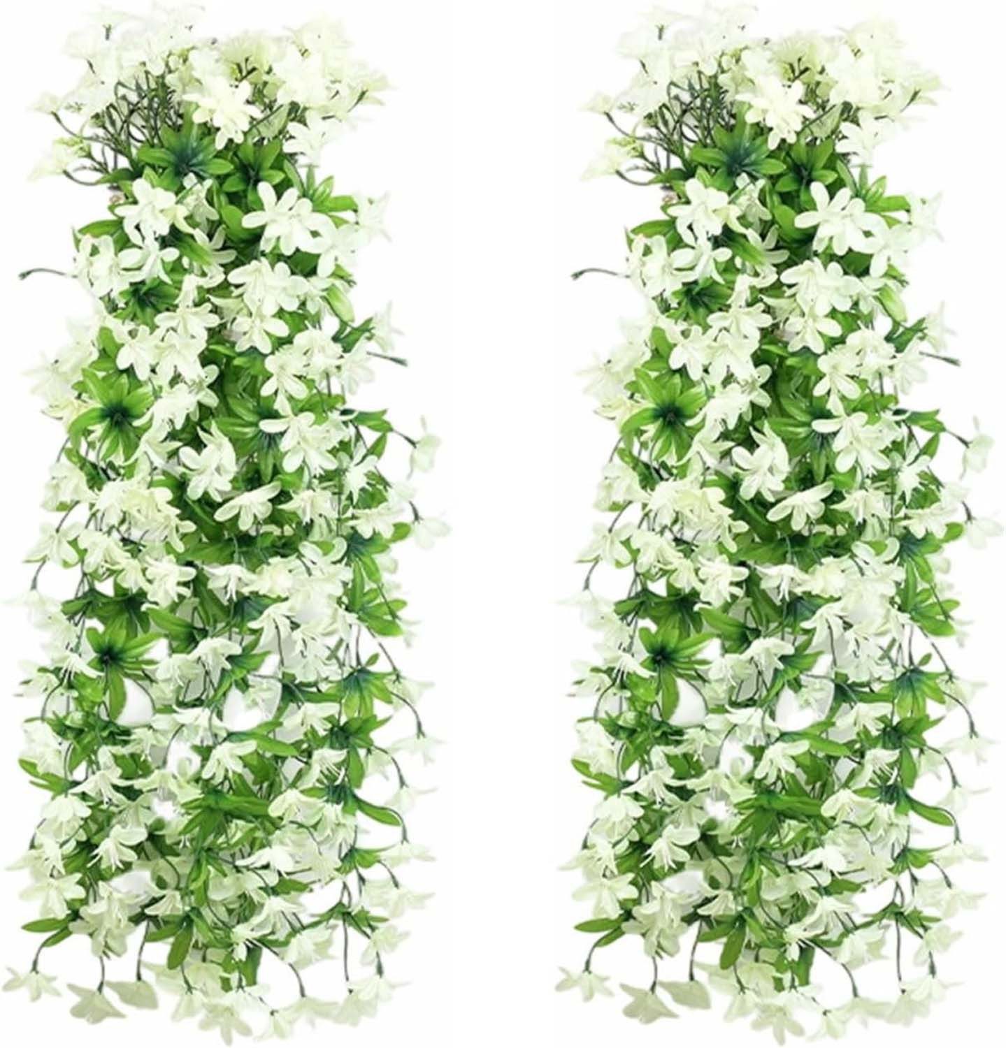 Kunstblume 2 Stück Kunstblumen Hängend Petunie Seidenblumen Künstliche Petu günstig online kaufen