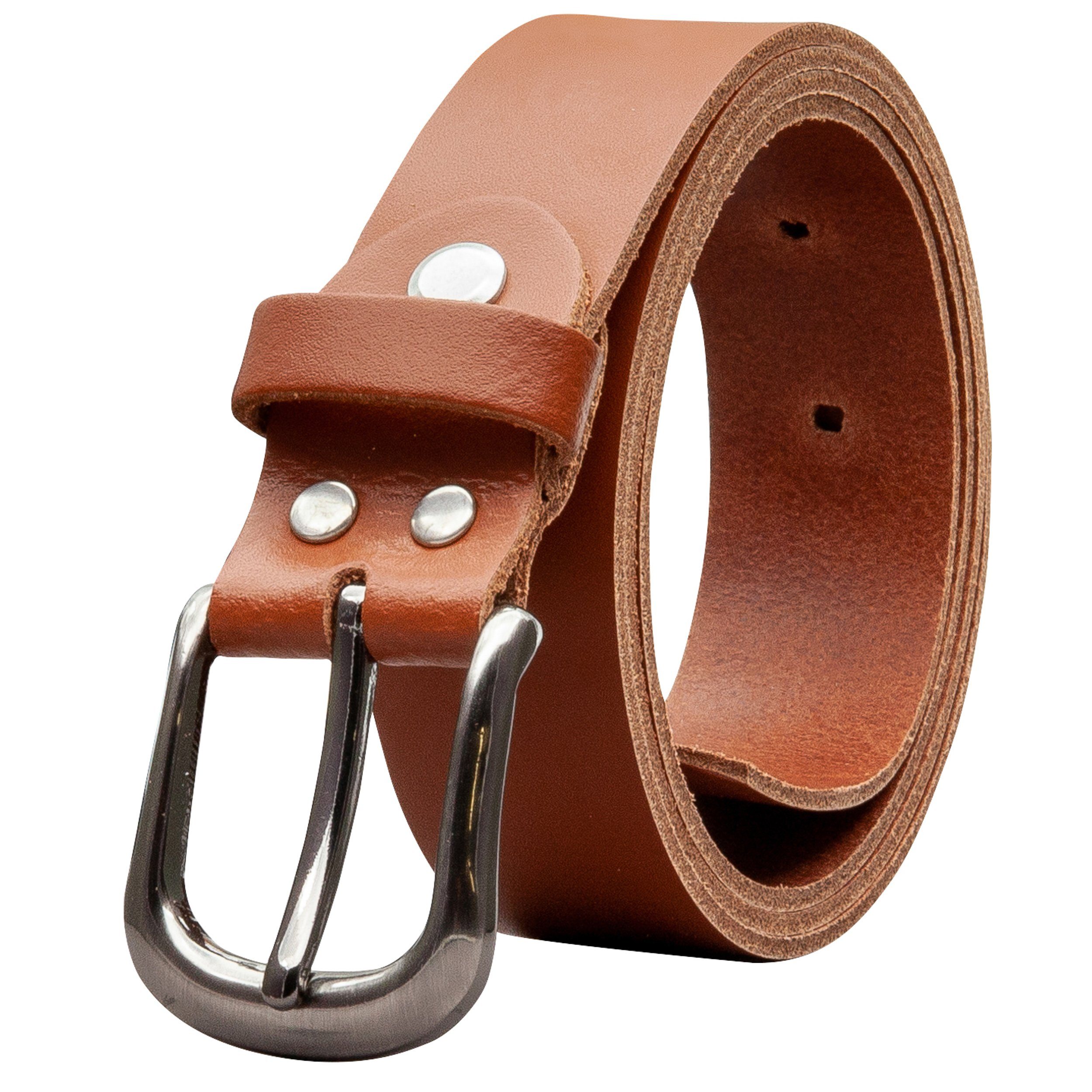 COLOGNEBELT Ledergürtel OM324-SL-Cognac MADE IN GERMANY, günstig online kaufen