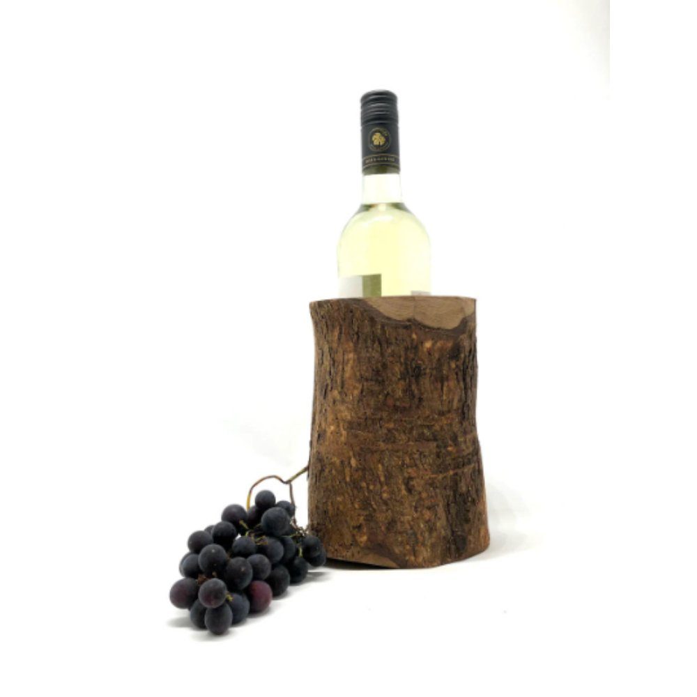 Weinkühler Weinkühler rustikal aus Olivenholz Flaschen kühlen Weinkenner Geschenk