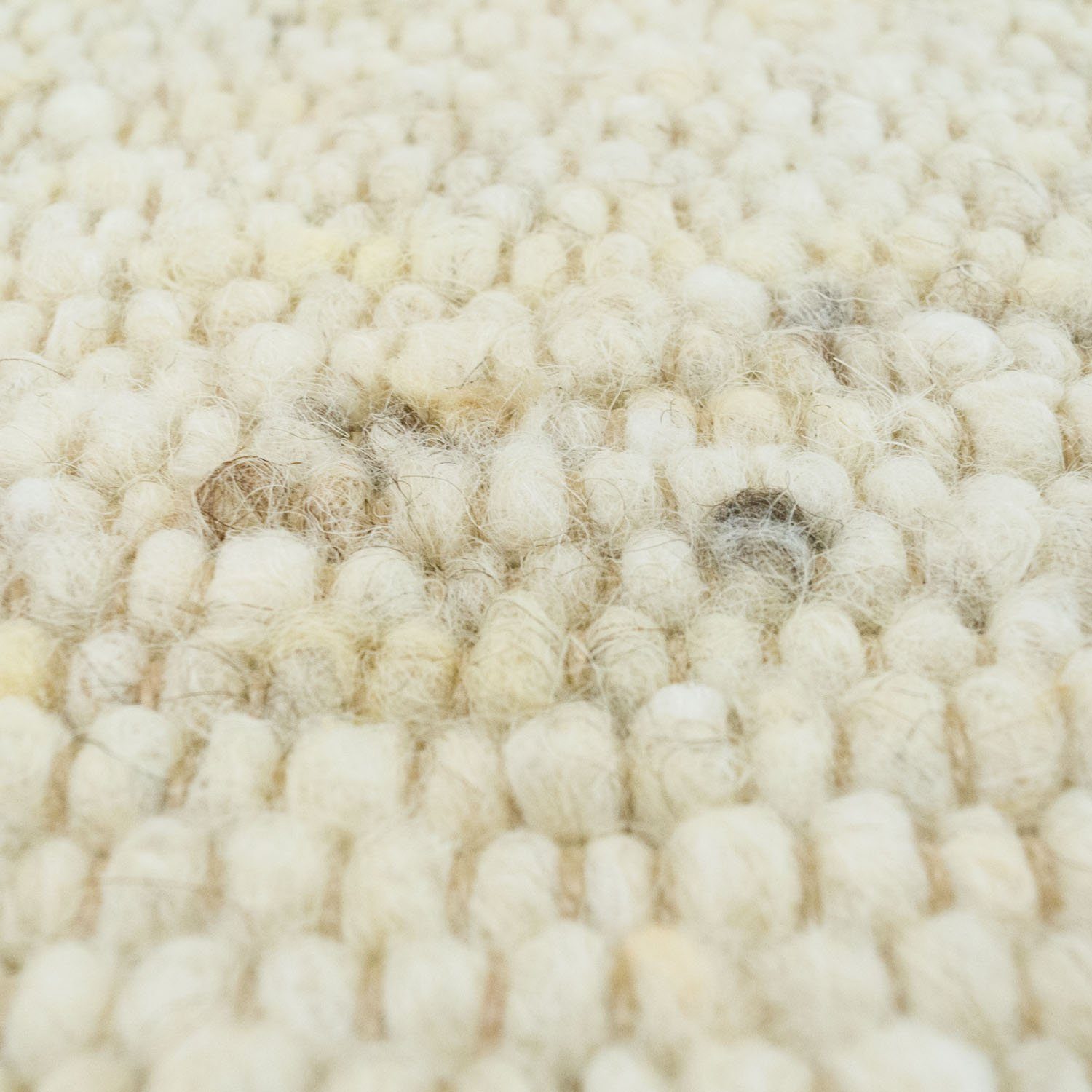 Wollteppich TaraCarpet Alpen, rechteckig, beige TaraCarpet, beige cm 070x130 Schurwolle meliert Höhe: Handwebteppich 10 mm, Schlafzimmer Wohnzimmer