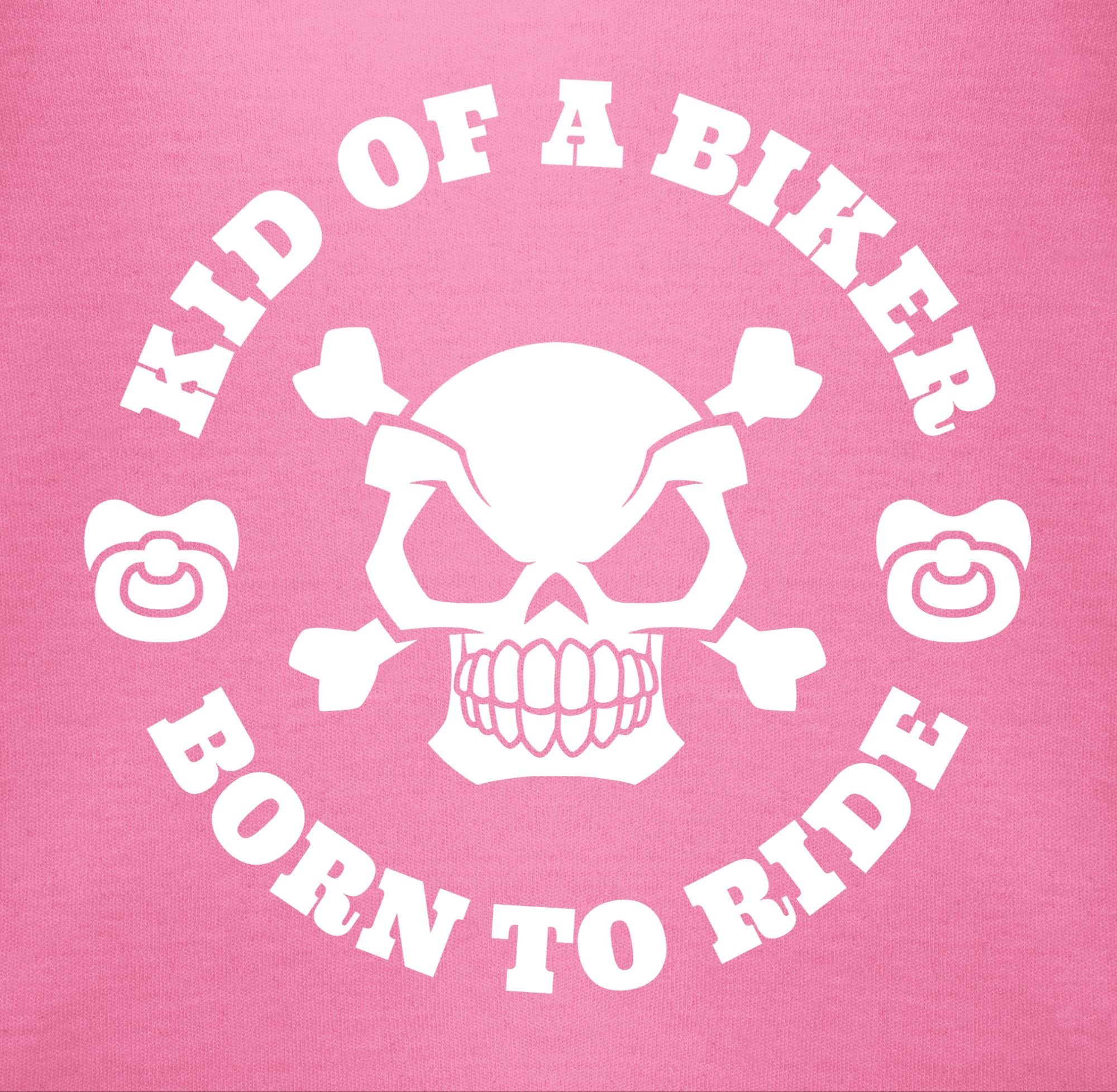 Shirtracer Shirtbody 2 biker born of Kid Sprüche ride a Pink to Baby