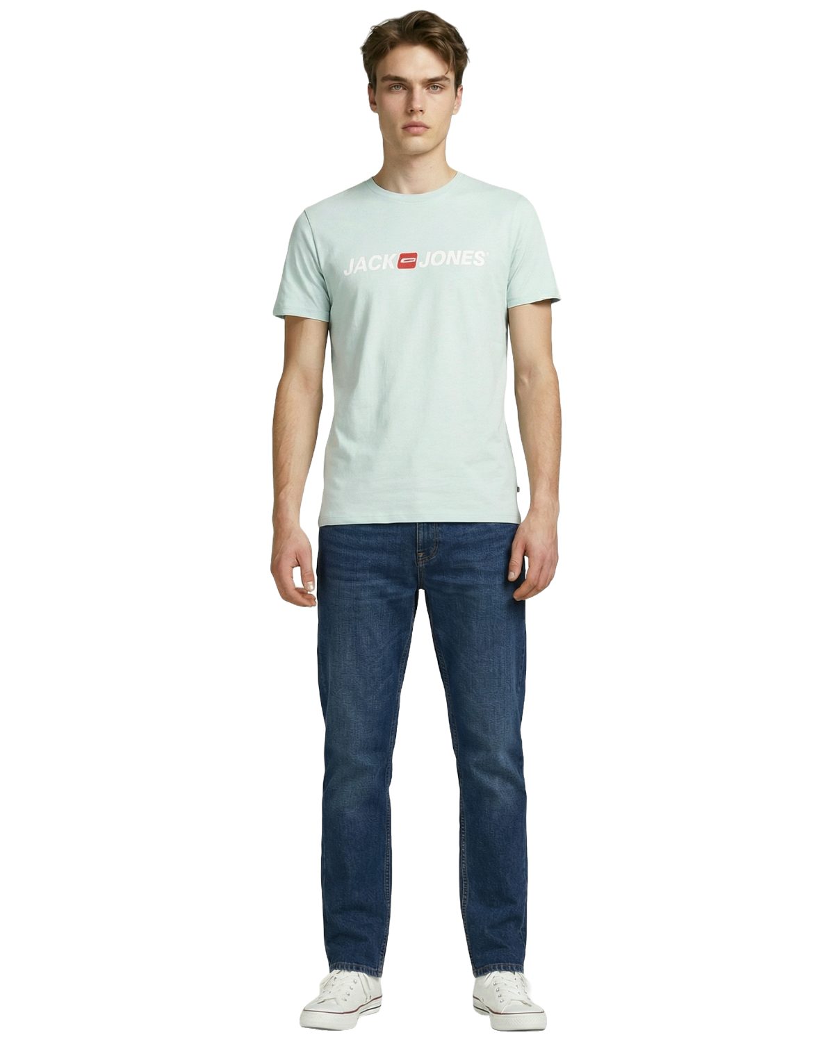 Jack & Jones Print-Shirt Bequemes Slimfit Shirt (Spar-Set, 3er-Pack) in Unifarbe mit Print – Bild 5 von 5