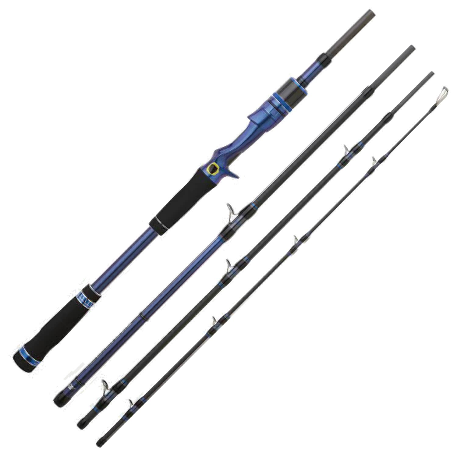 Baitcastrute, 1,98m 10-60g Reiserute Slash Hearty Hearty Reiserute Rise Monster Rise (4-tlg) Peacock