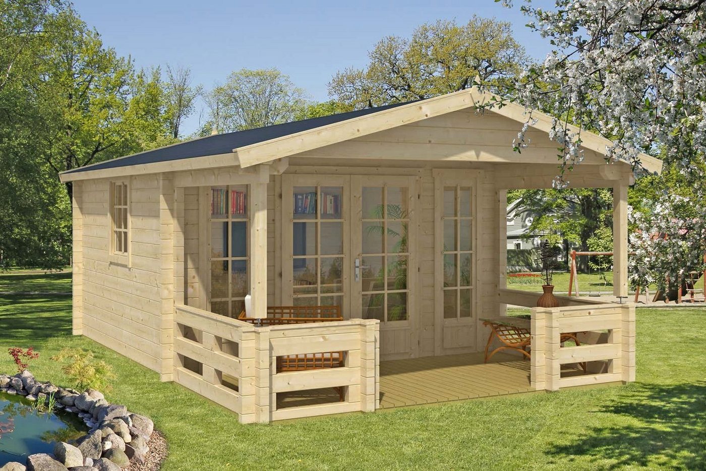 Thumbnail - Alpholz Gartenhaus Lappland-A ISO, BxT: 385x578 cm