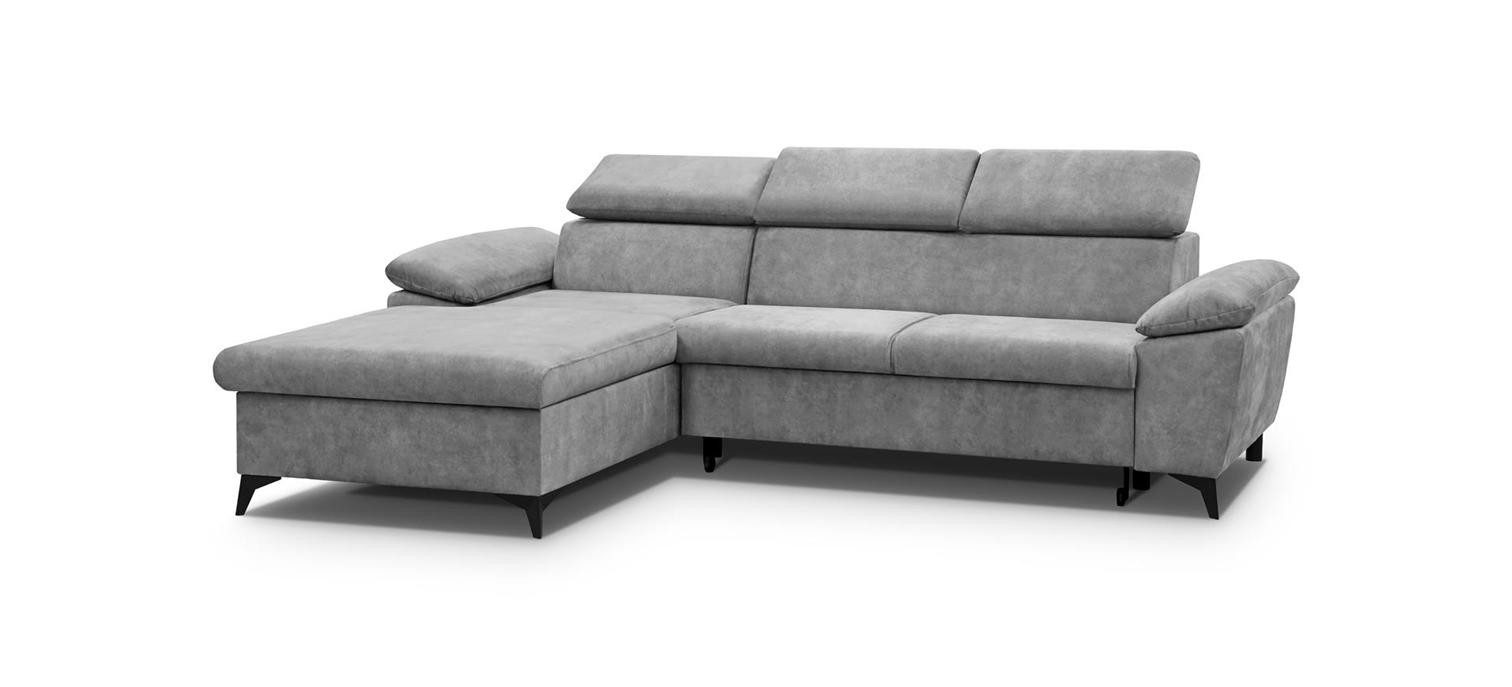 Beautysofa Polsterecke mit verstellbaren Kopfstützen Colin, mit Schlaffunkt günstig online kaufen