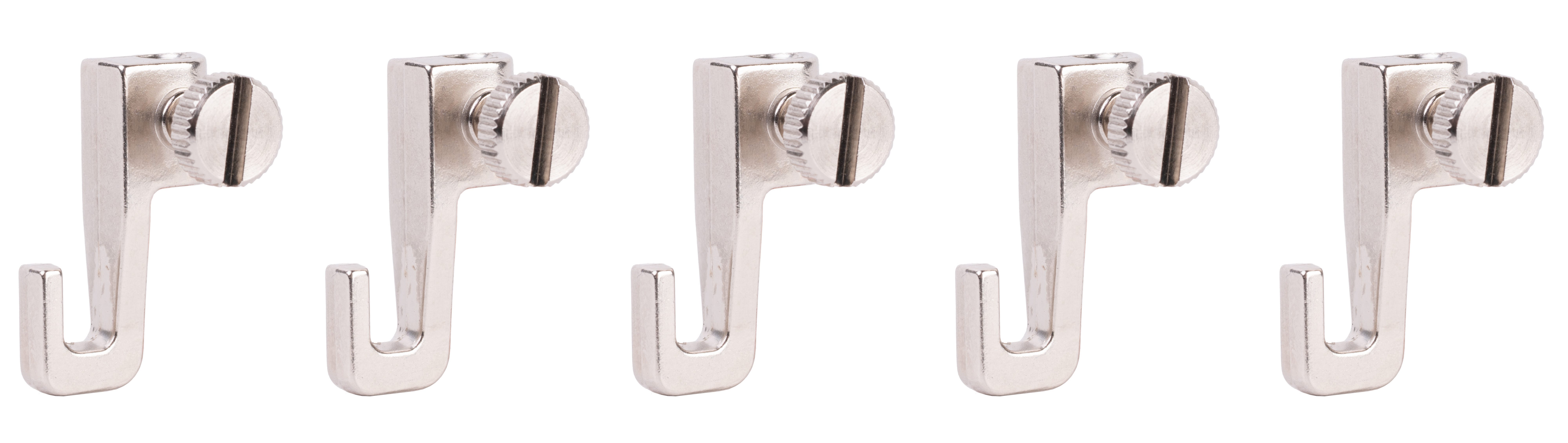 SOFT-RAIL Seilhaken Verstellbarer Bilderhaken Mini, für Galerieschienen & Bilderschienen, (Set, 5-St), Zubehör