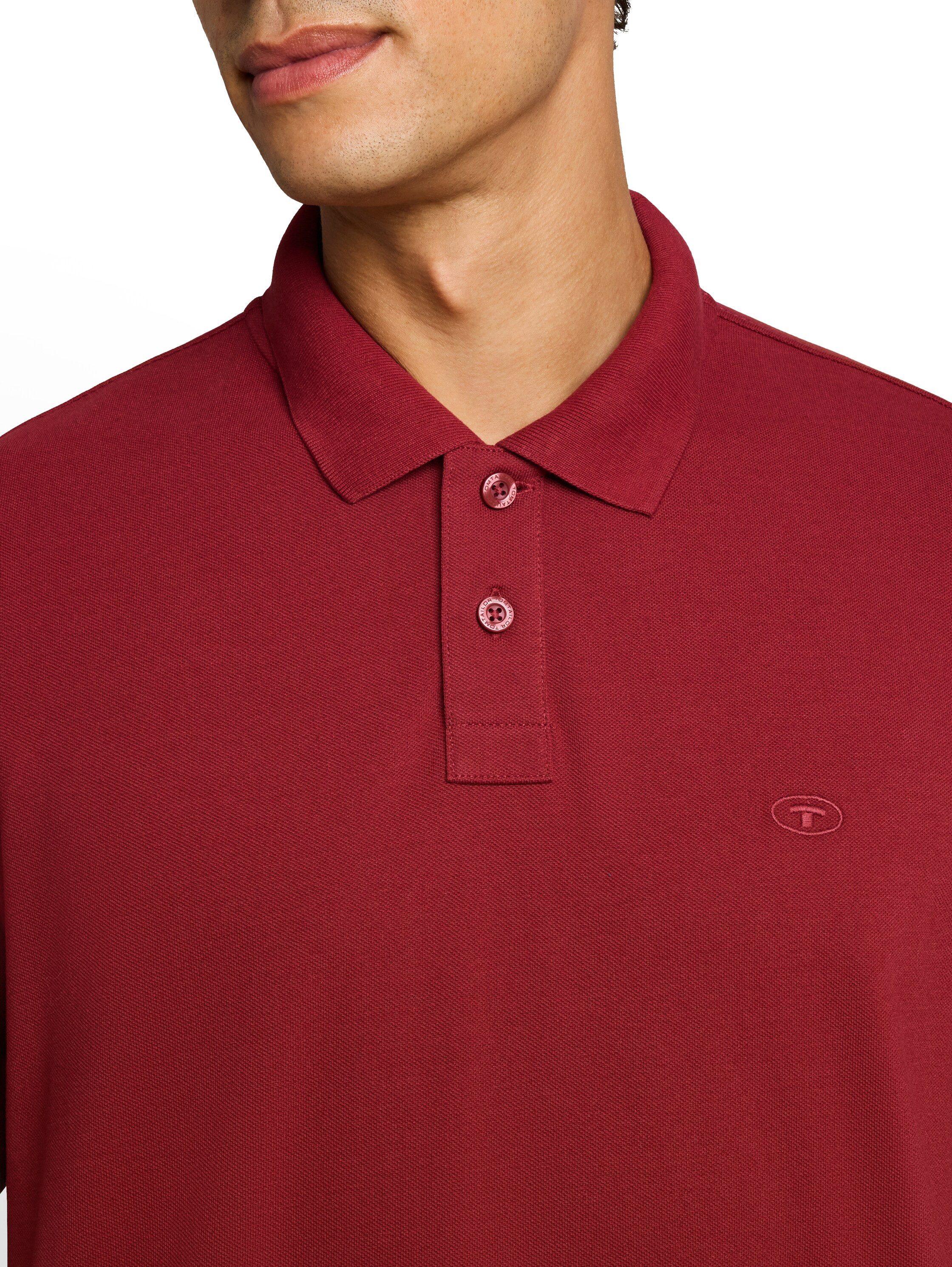 TOM TAILOR Langarm-Poloshirt mit Logo-Stickerei – Bild 2 von 5