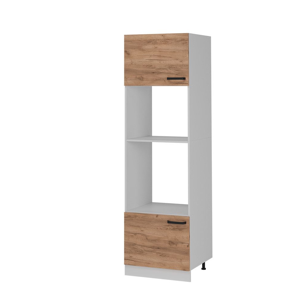 Vicco Mikrowellenumbauschrank R-Line, Goldkraft Eiche/Weiß, 60 günstig online kaufen