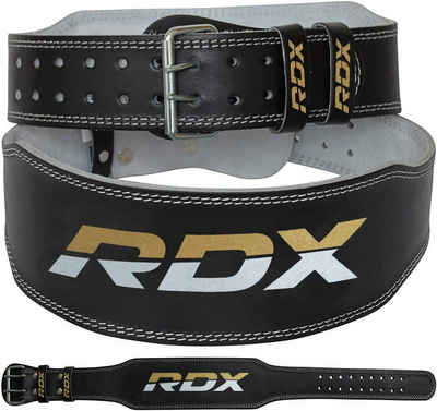 RDX Arbeitsstützgürtel RDX 4 Inch Leder Gewichtheben Gürtel, weightlifting belt Training